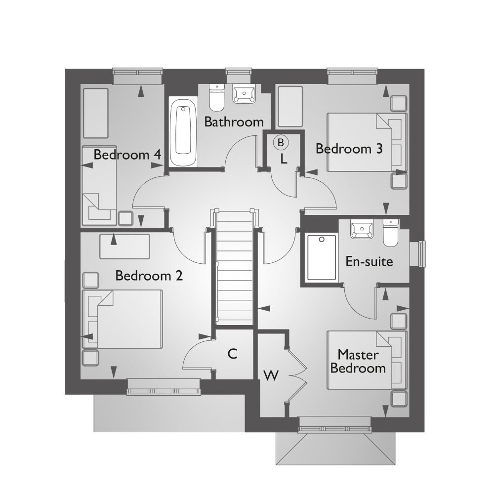 "The Godstone" at Kennedy Meadow, Hungerford RG17, 4 bedroom detached