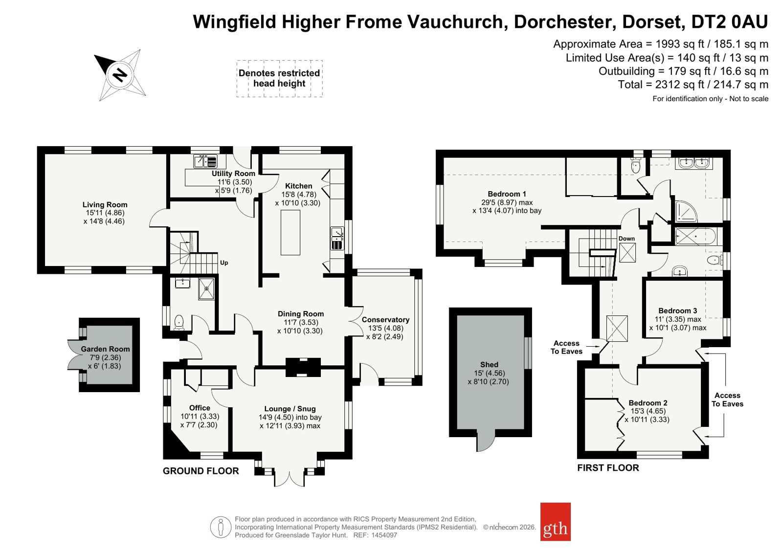 Wingfield,, Higher Frome Vauchurch, Dorset floorplan