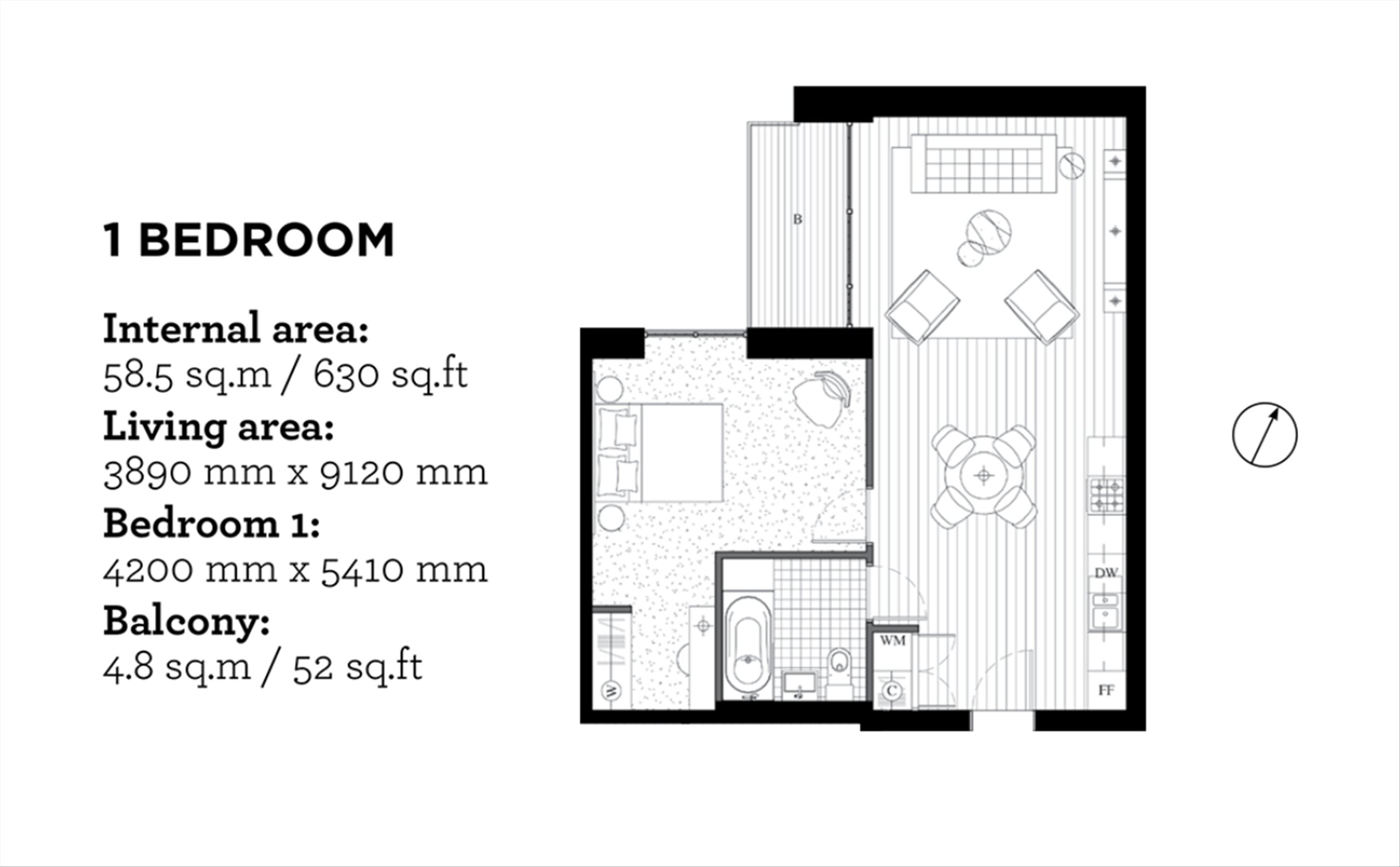 153 Liner House, 2, Royal Wharf Walk, London floorplan