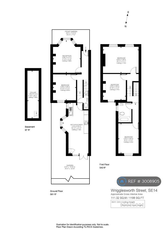 Wrigglesworth St, London floorplan