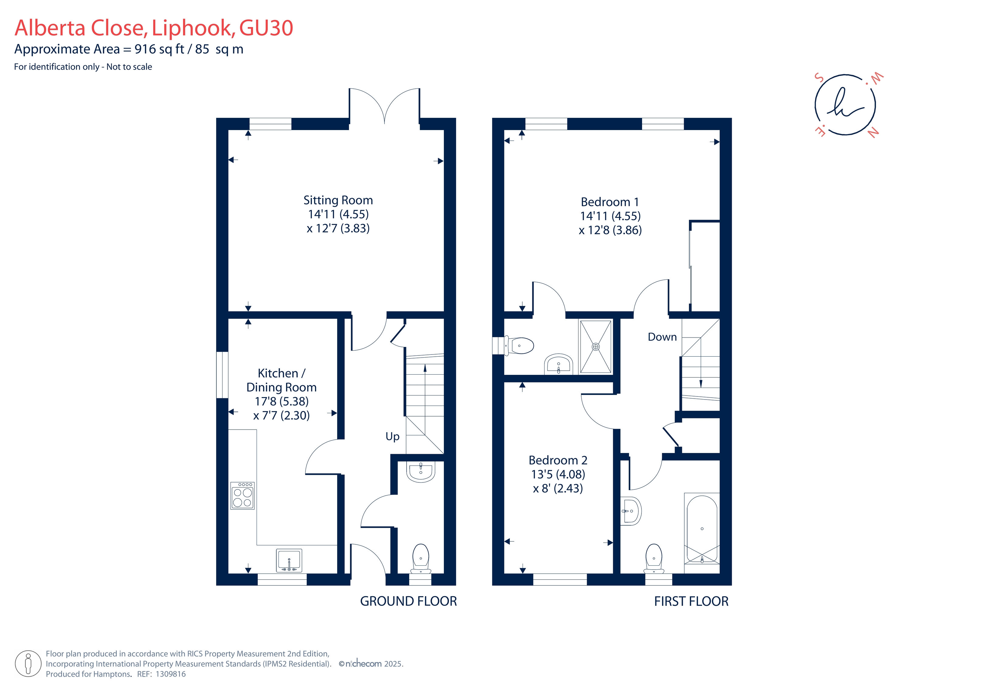 2, Alberta Close, Liphook floorplan