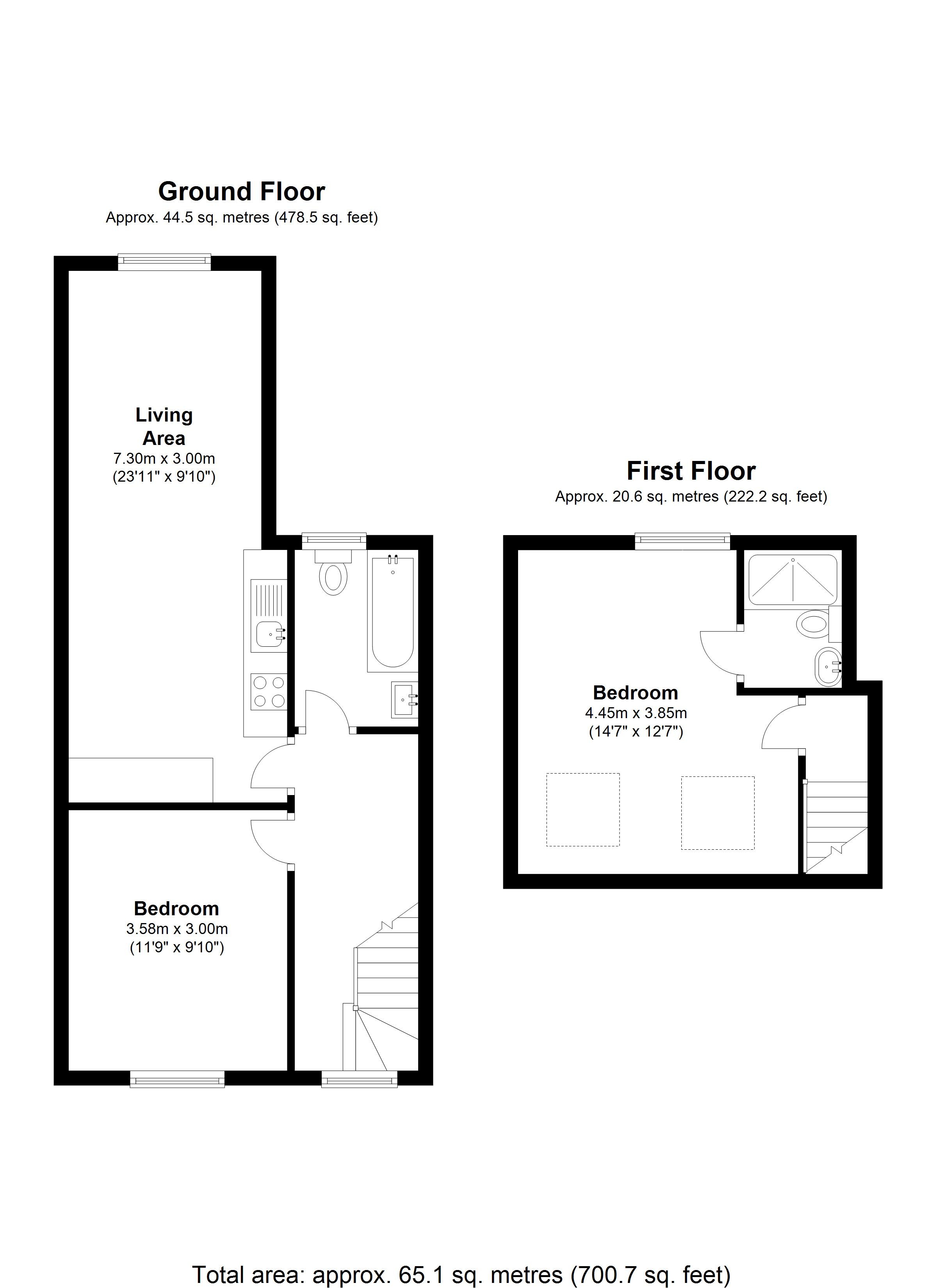 185A, Walton Road, Woking floorplan