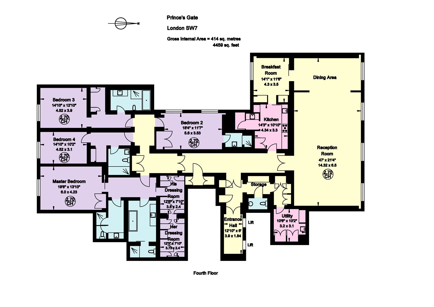 5, Princes Gate, London floorplan
