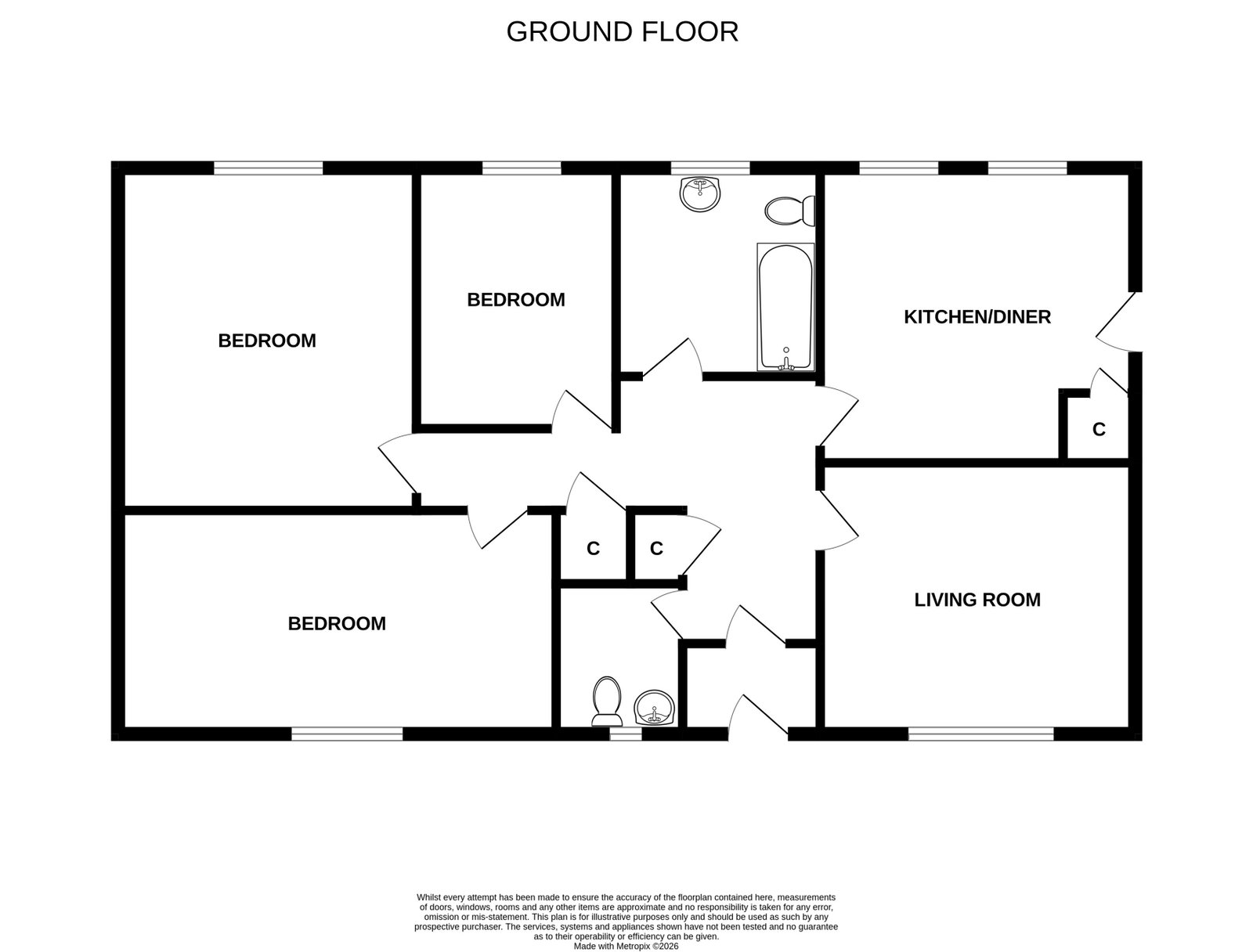 137, Old Edinbrugh Road, Inverness floorplan