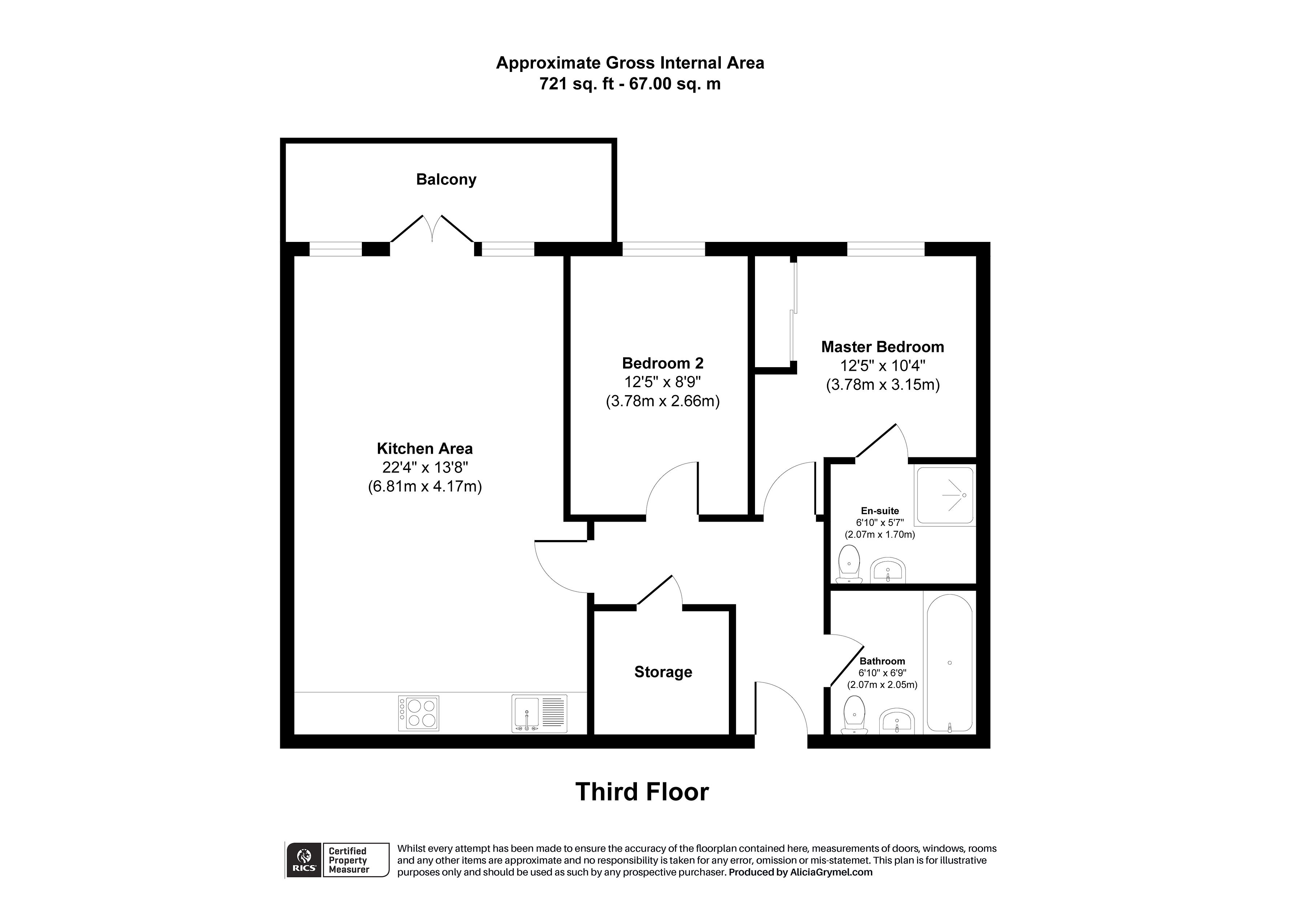 Flat 34, Clovelly Court, 10, Wintergreen Boulevard, West Drayton floorplan