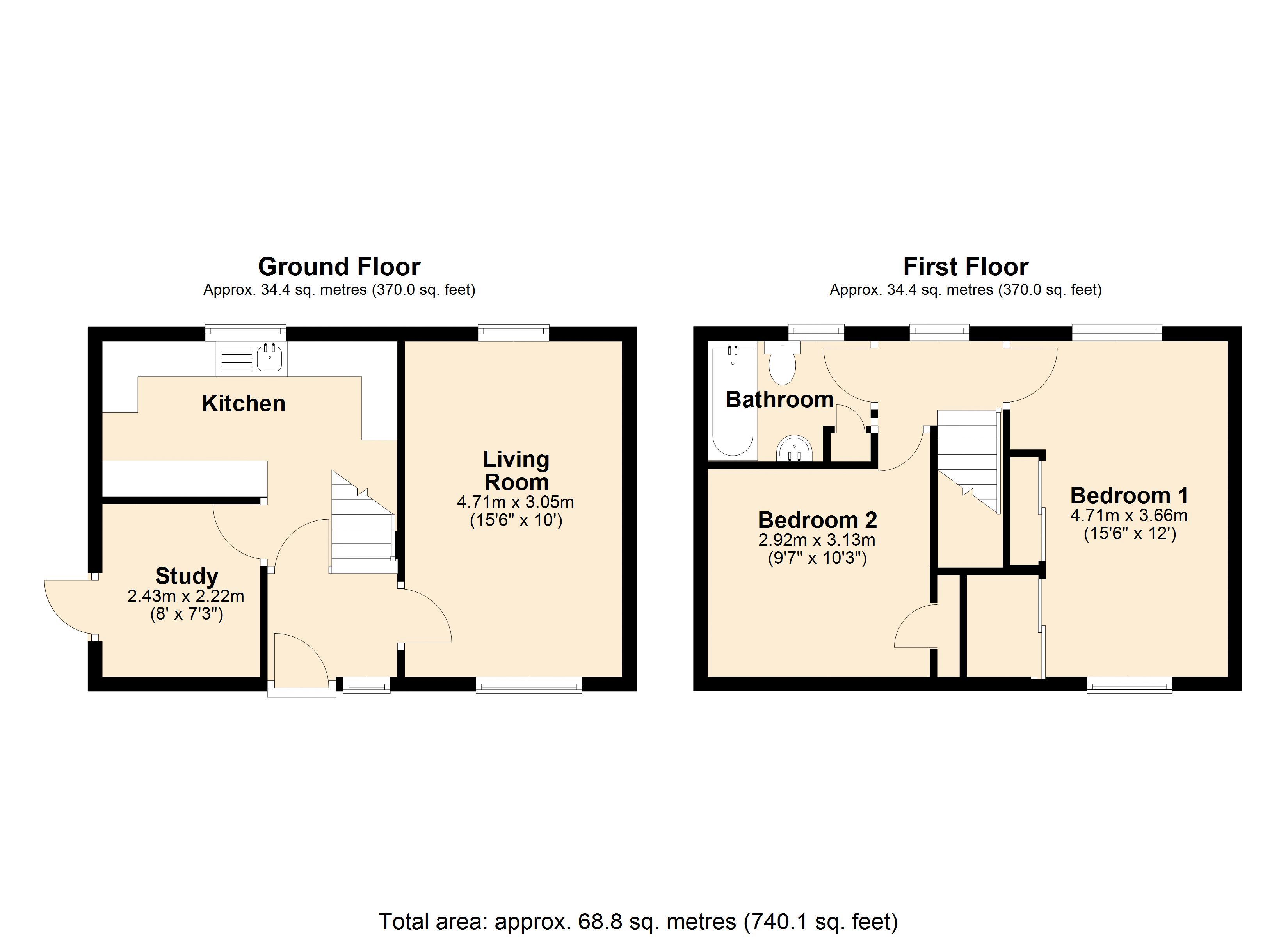 25, Embry Road, Peterborough floorplan