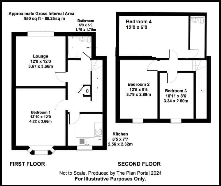 58, Montague Road, Hounslow floorplan
