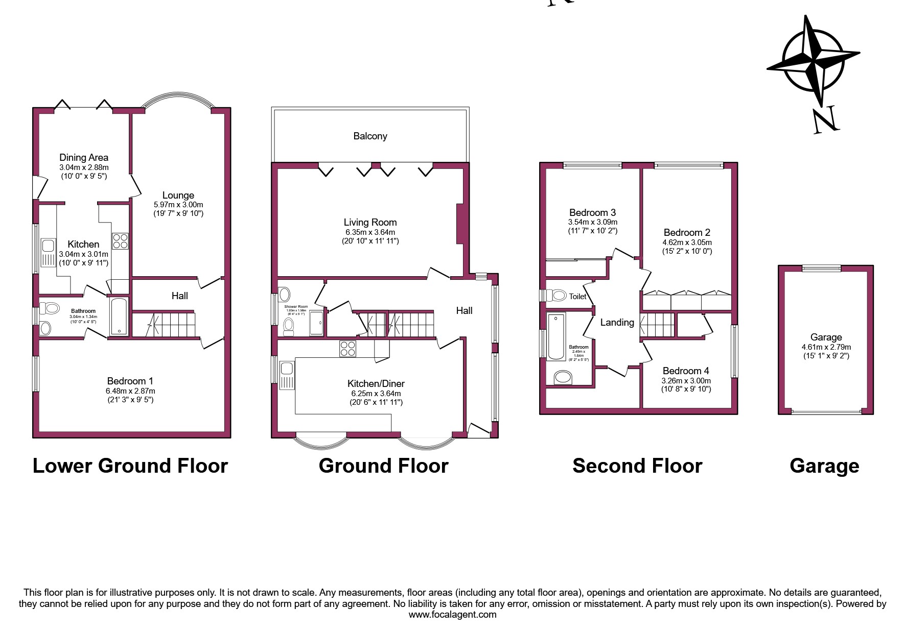 21, Scott Lane, Keighley floorplan