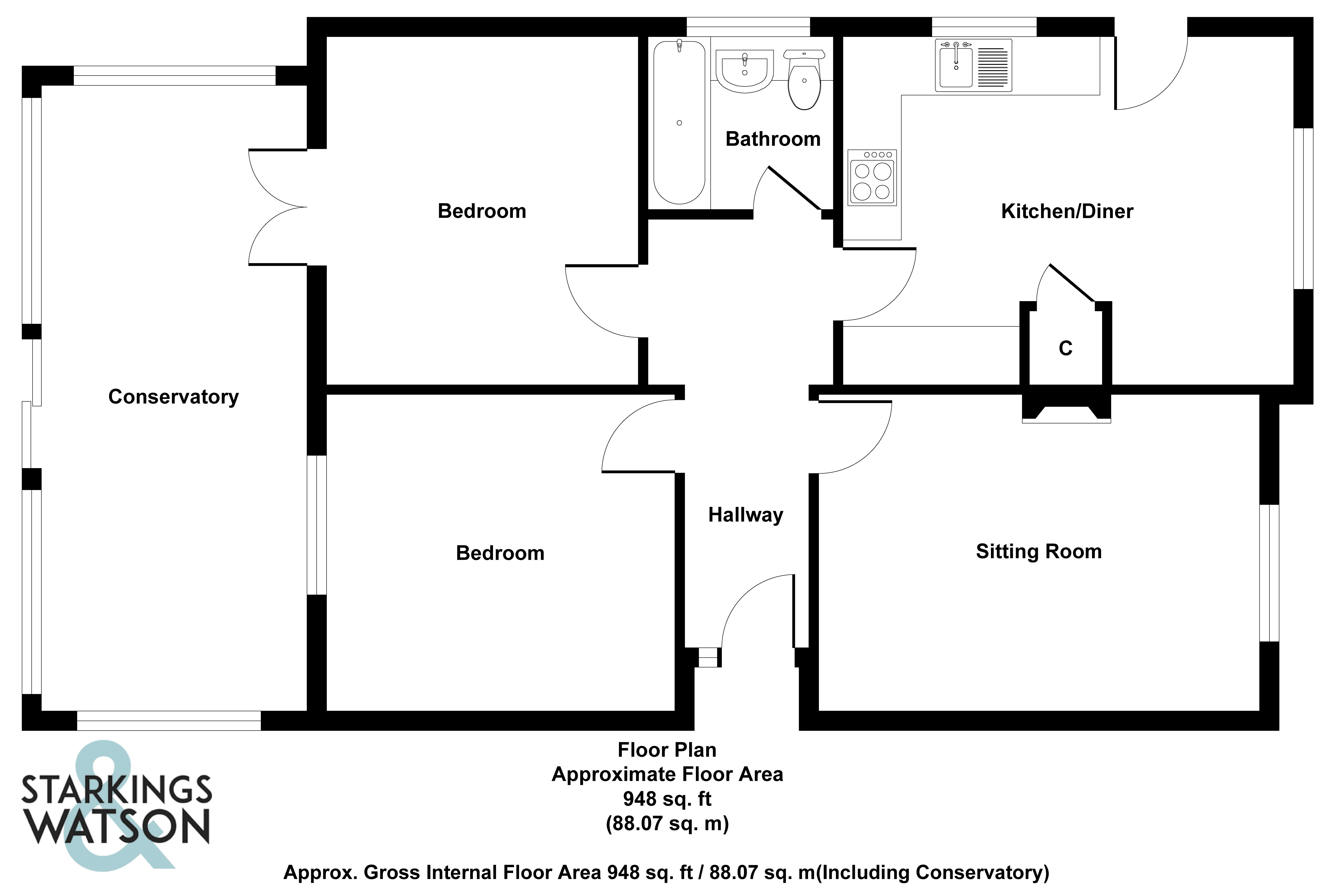 Hadden Close, Poringland, Norwich NR14, 2 bedroom detached bungalow for