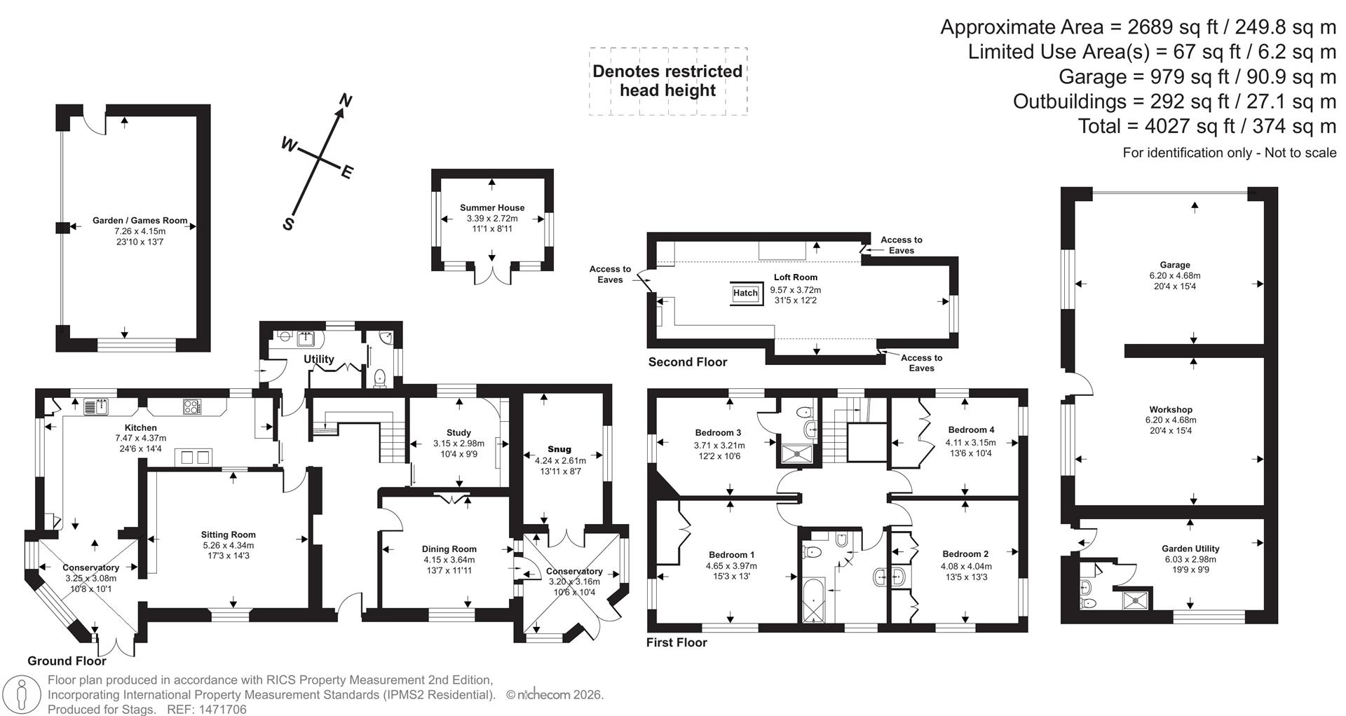 Lower Braggamarsh House, Umberleigh floorplan