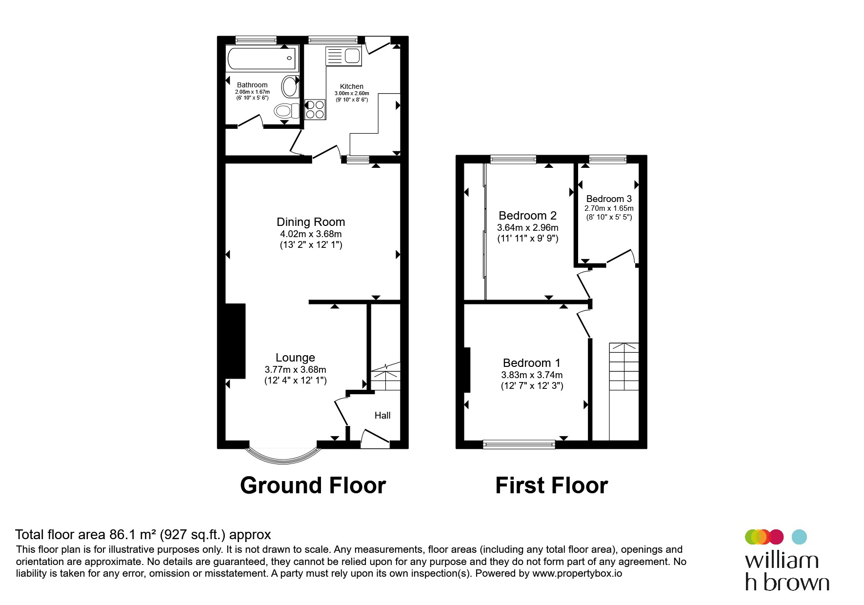 42, Cawthorne Road, Barnsley floorplan