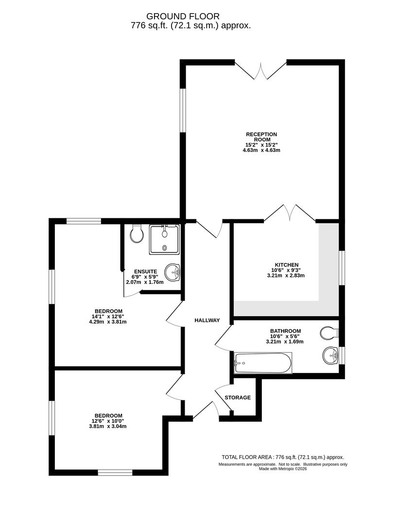 1 Bridget House, St. Helens Mews, Brentwood floorplan