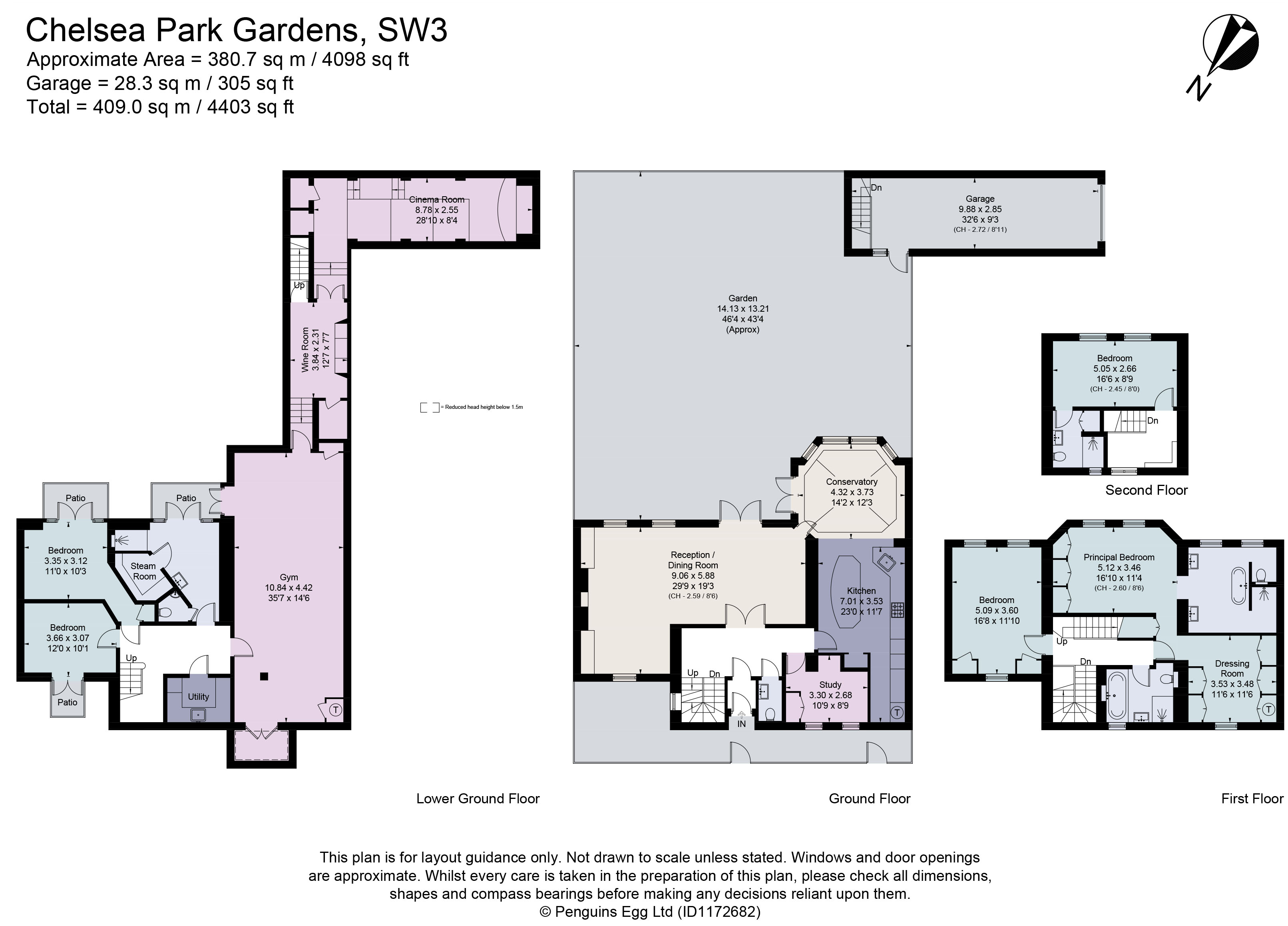 52, Chelsea Park Gardens, London floorplan