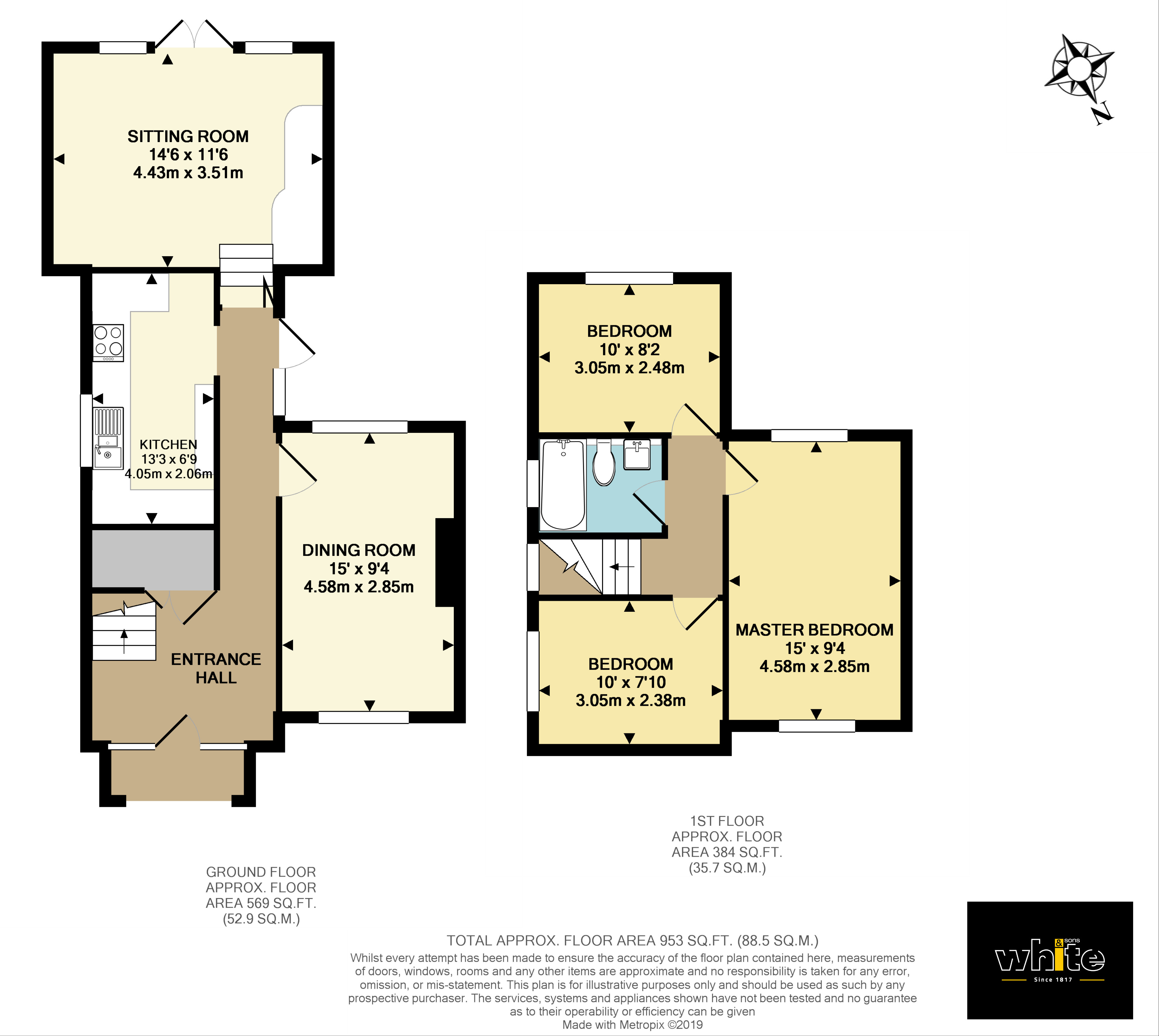 3 Bedrooms Semi-detached house for sale in Kiln Lane, Brockham, Betchworth, Surrey RH3
