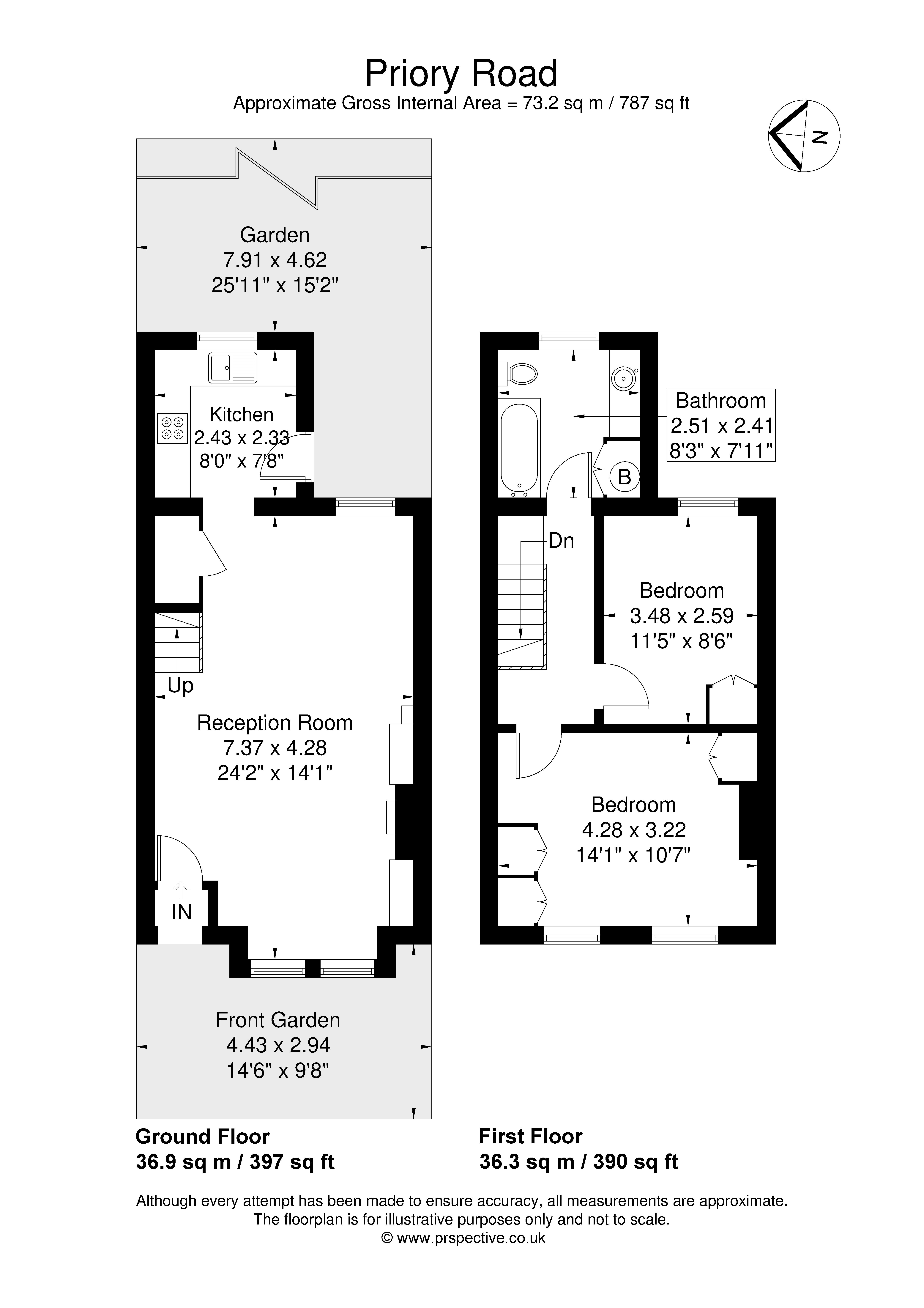 41, Priory Road, London floorplan