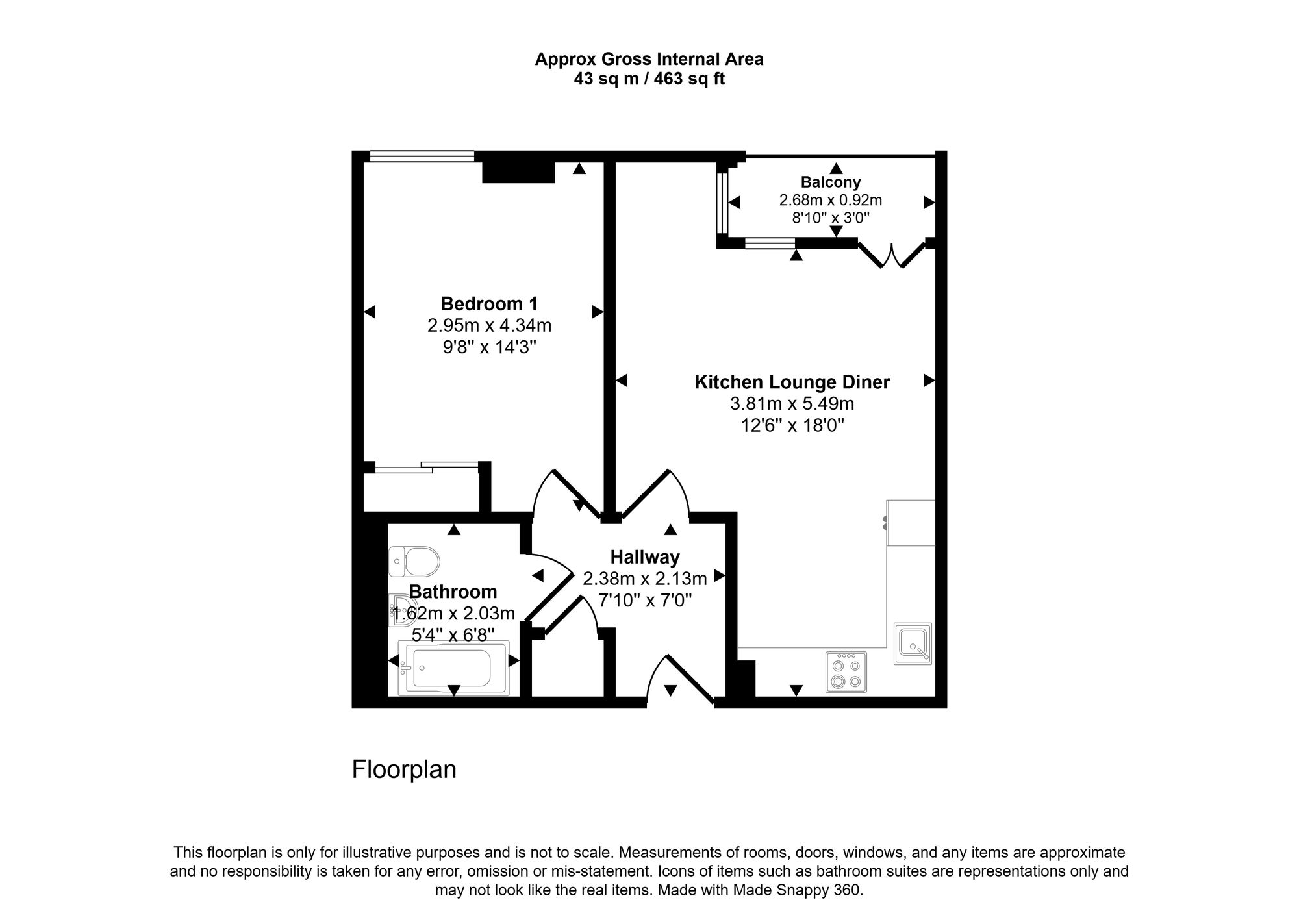 Flat 46, Bree Court, London floorplan