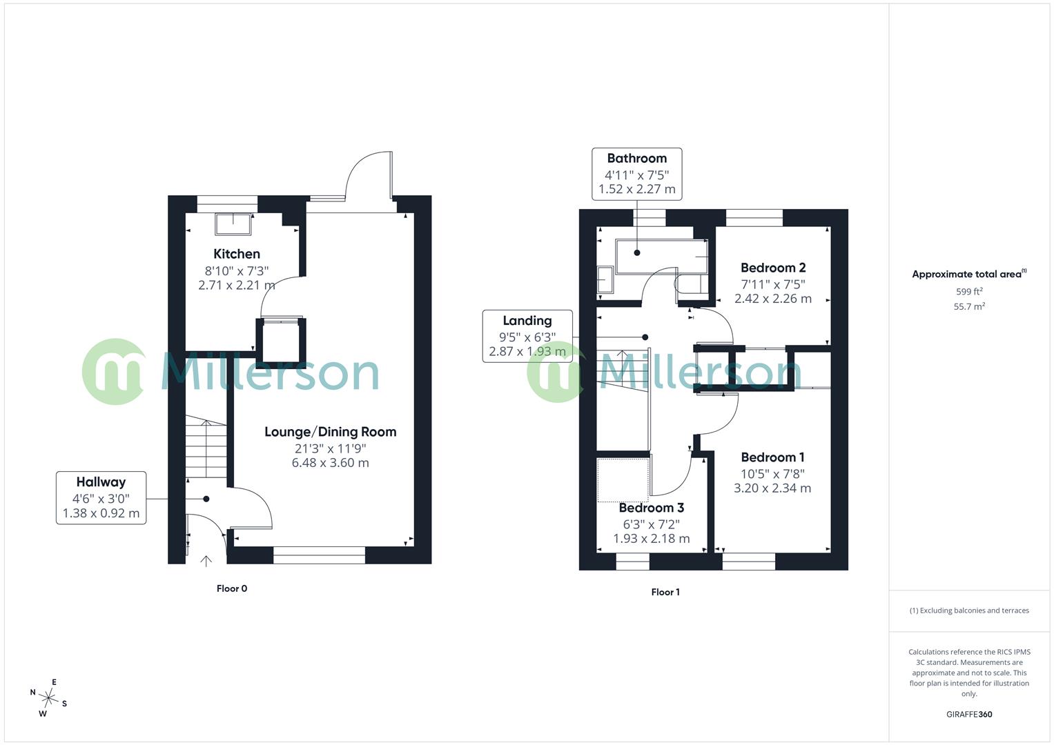 6, Bodriggy Court,, Hayle floorplan