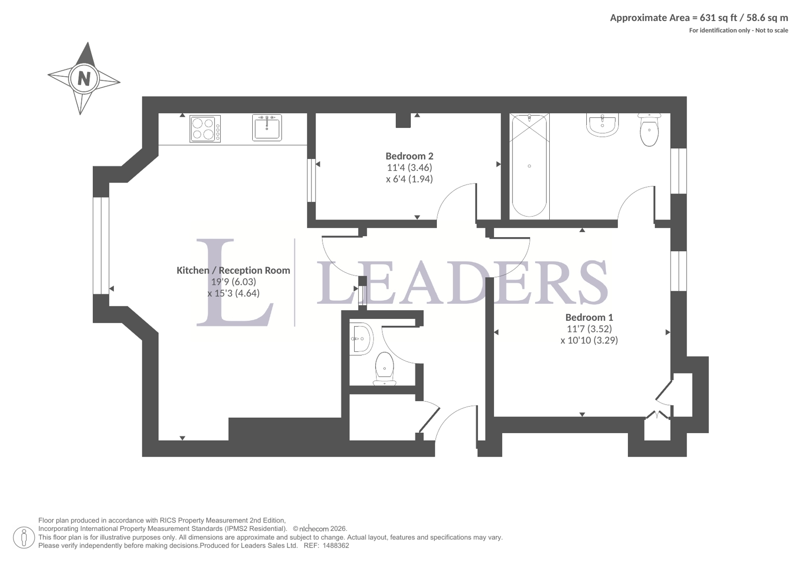 Flat 9, 7-8, Regency Square, East Sussex floorplan