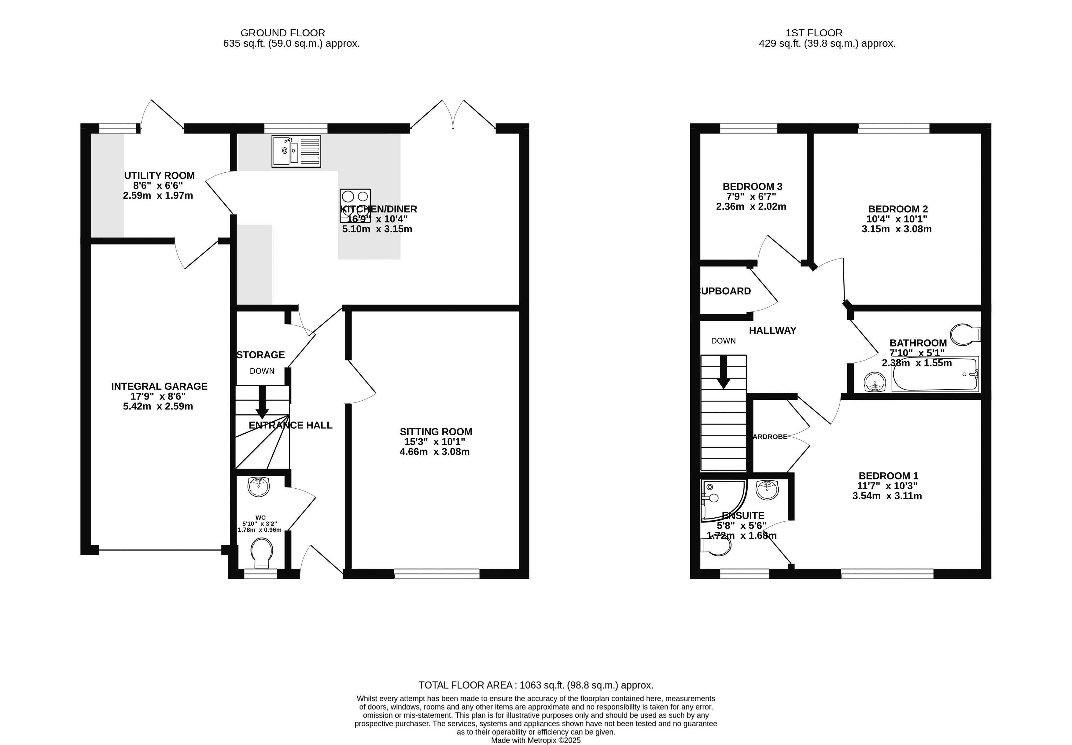 159, Badger Rise, Bristol floorplan