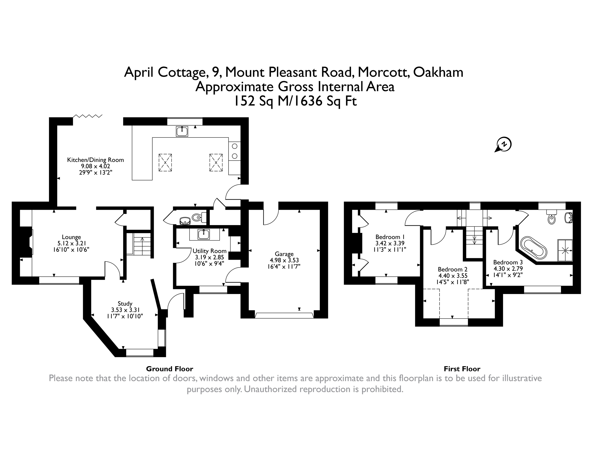 April Cottage, 9, Mount Pleasant Road, Oakham floorplan