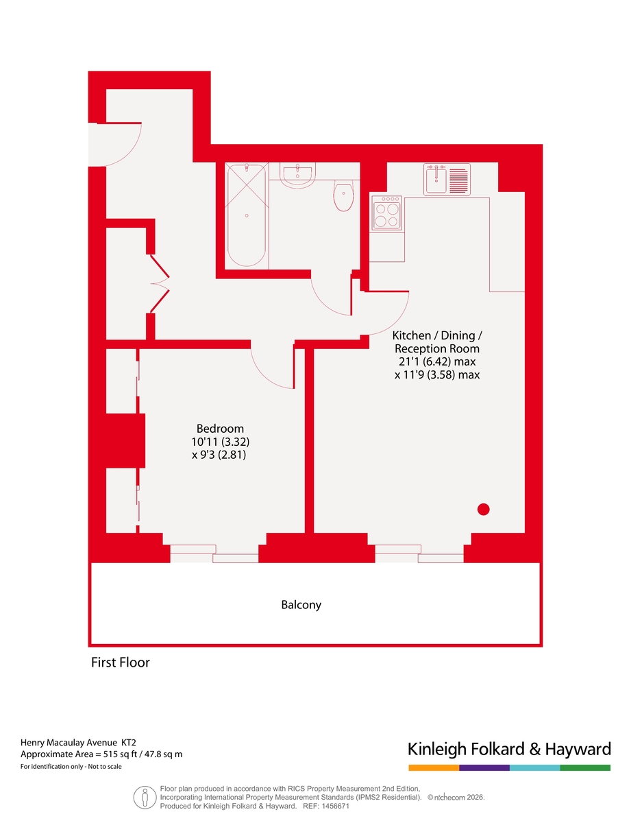 35 Trafalgar Building, 15, Henry Macauley Avenue, Surrey floorplan