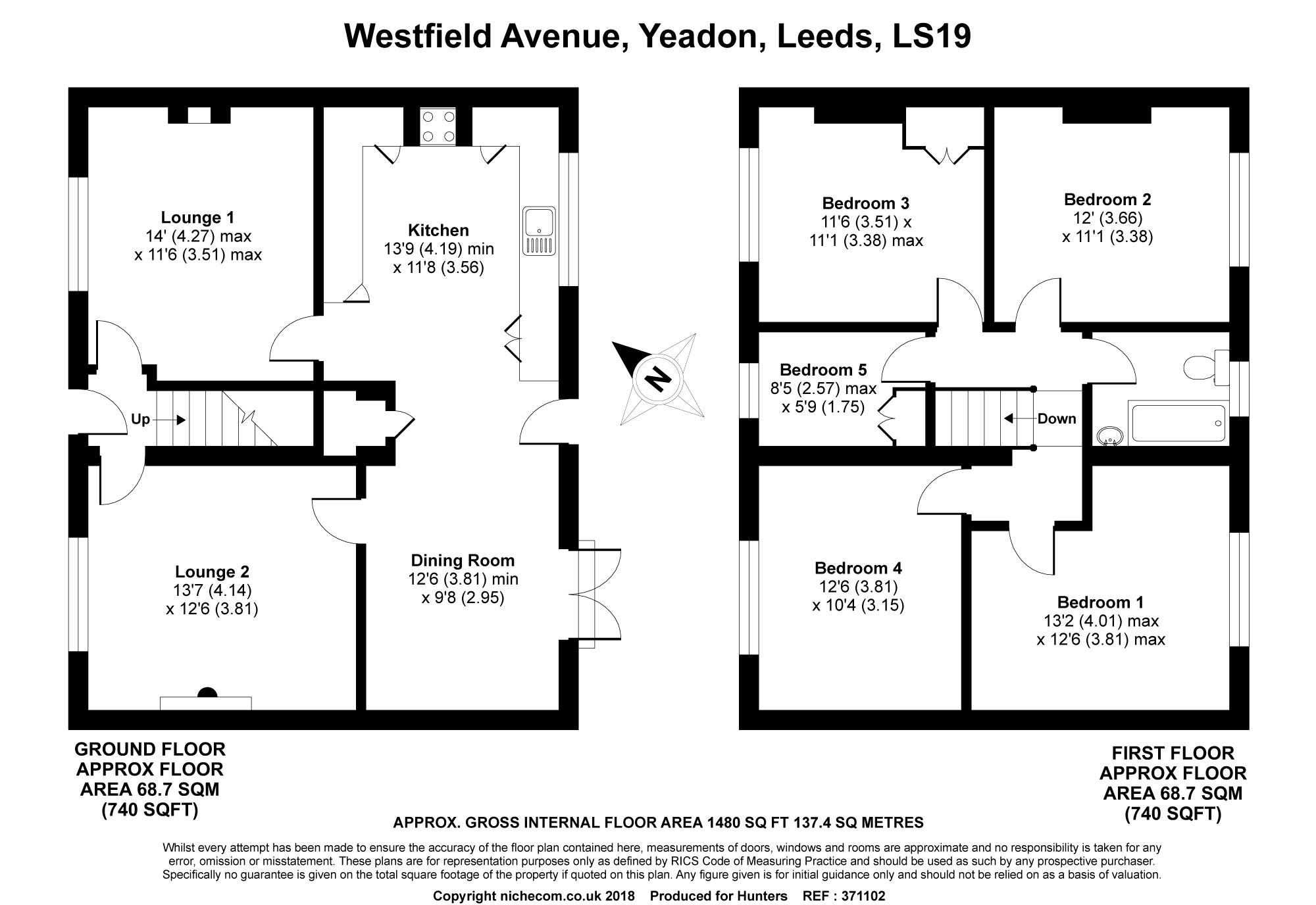 5 Bedrooms Semi-detached house for sale in Westfield Avenue, Yeadon, Leeds LS19