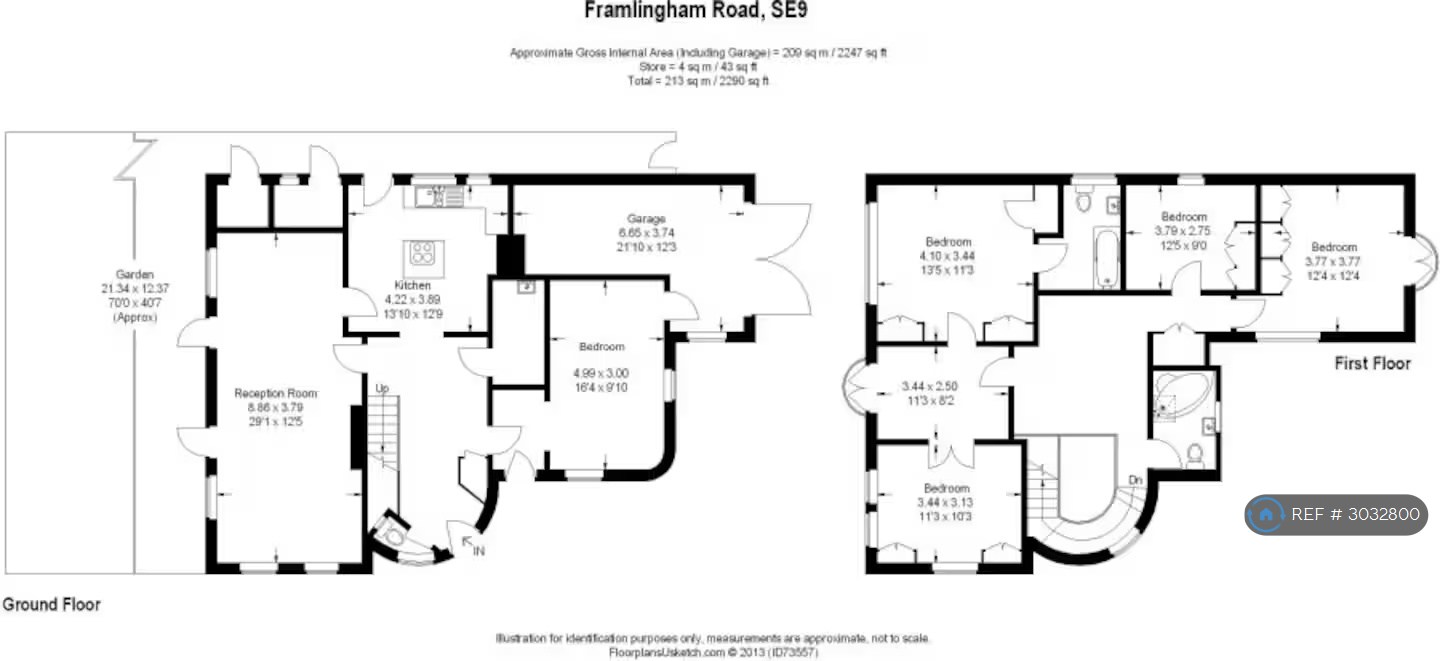 Framlingham Crescent, London floorplan