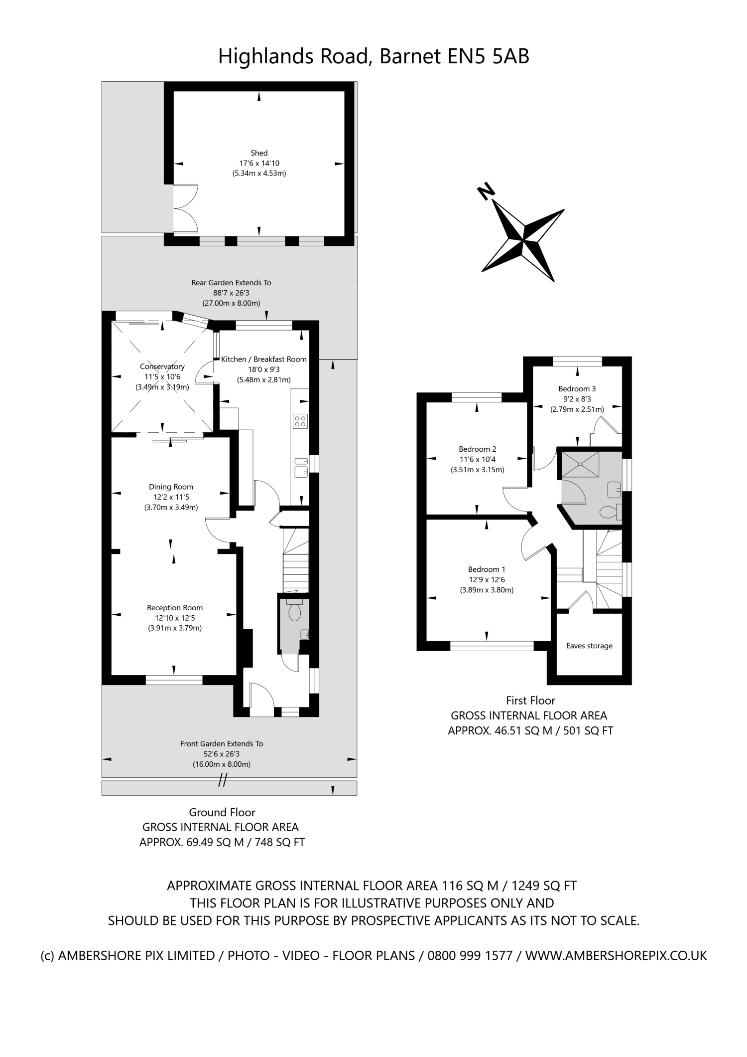 22, Highlands Road, Barnet floorplan