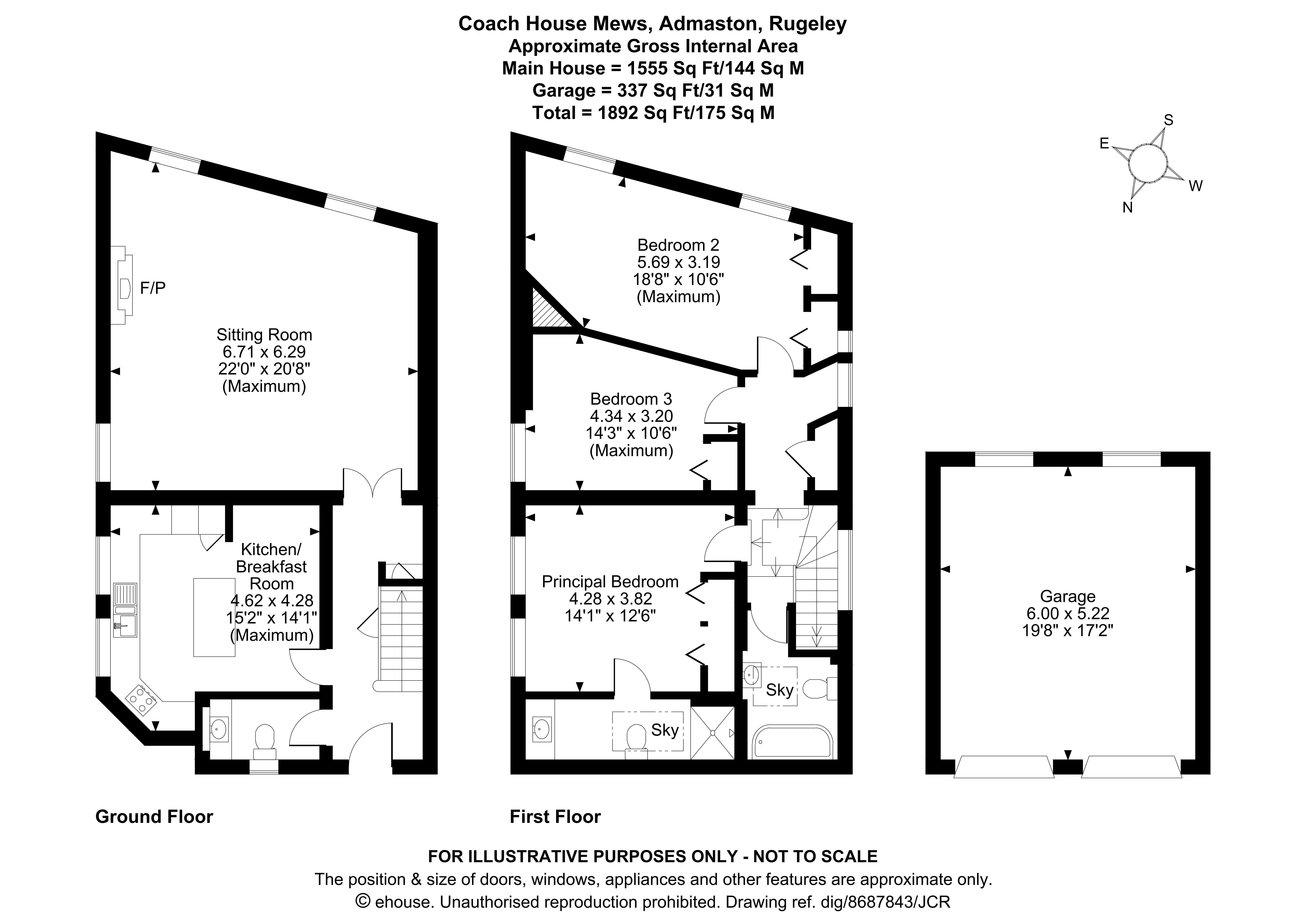 Gate House, 1, Coach House Mews, Rugeley floorplan