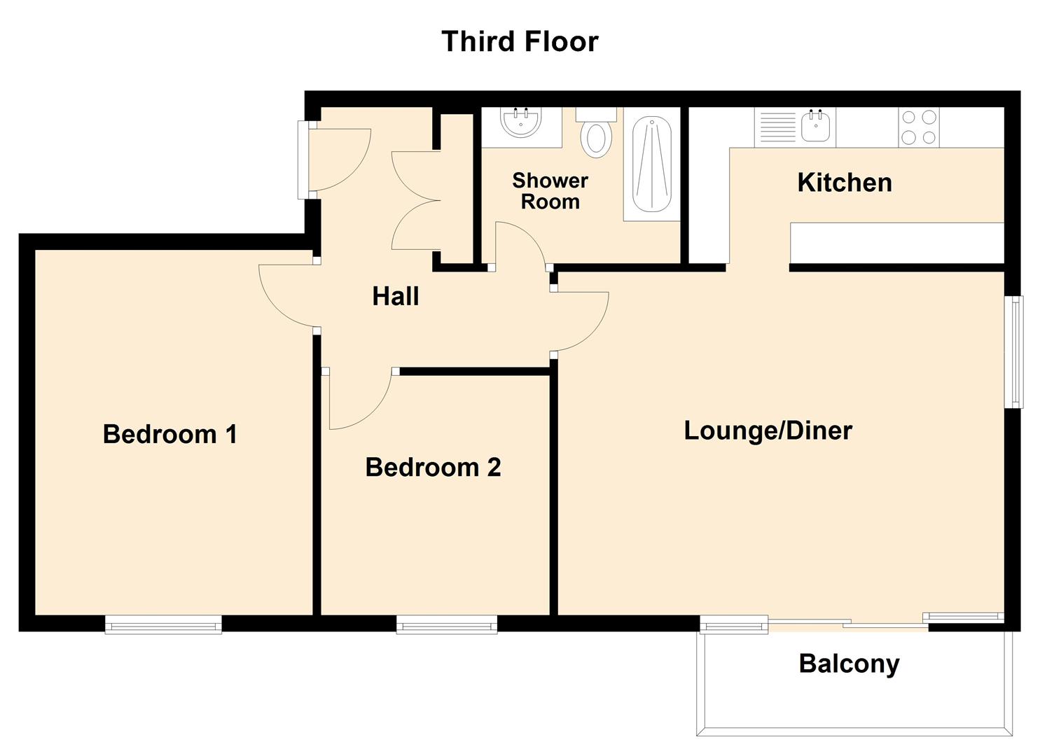 11 Beach Court, Beach Road, Weston-Super-Mare floorplan