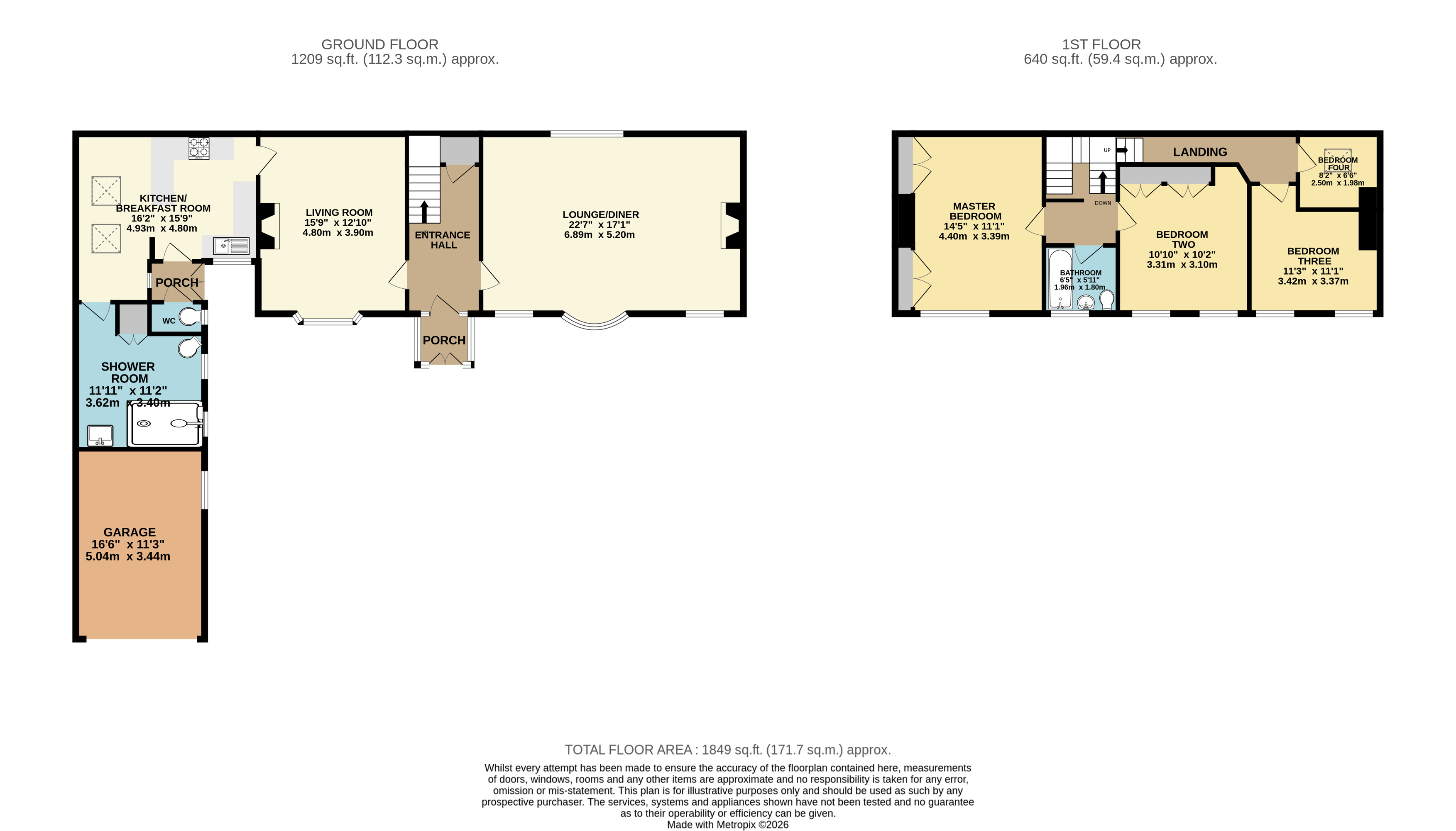 The Coach House, 5, Woodlands Lane, Altrincham floorplan
