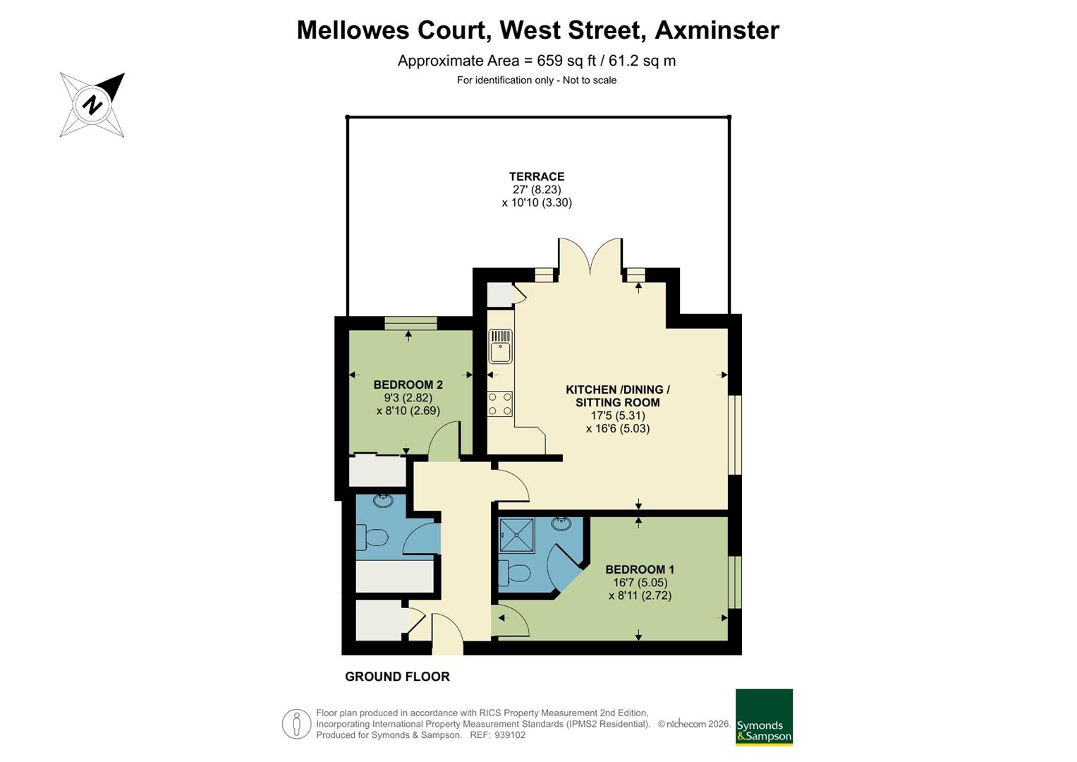 5, Mellowes Court, Axminster floorplan