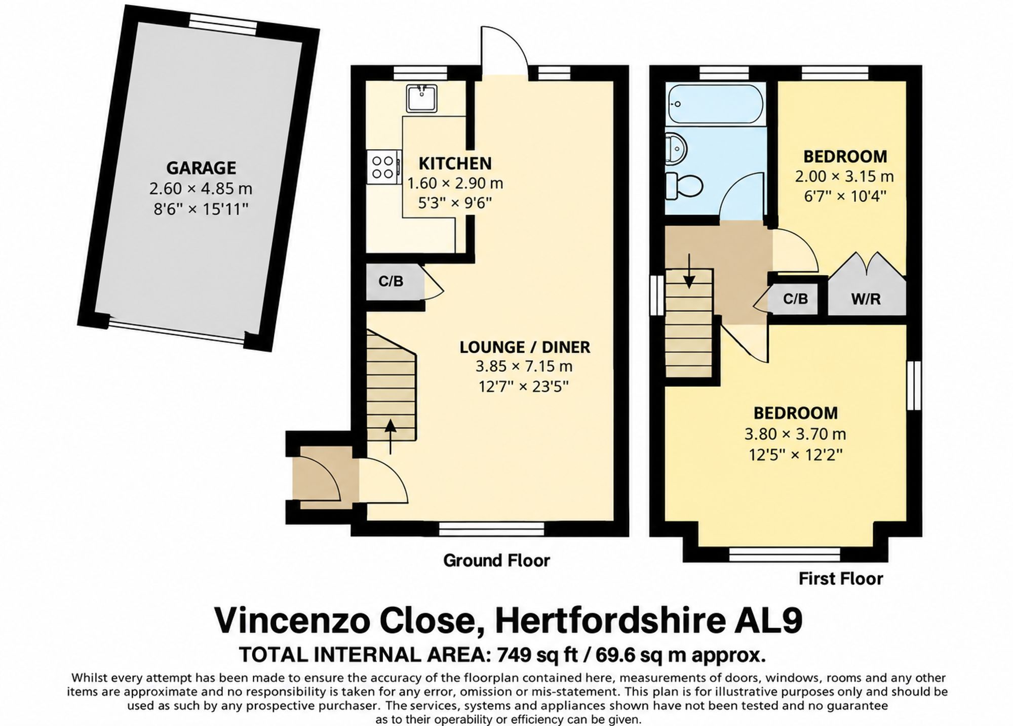 79 Vincenzo Close, Hatfield floorplan