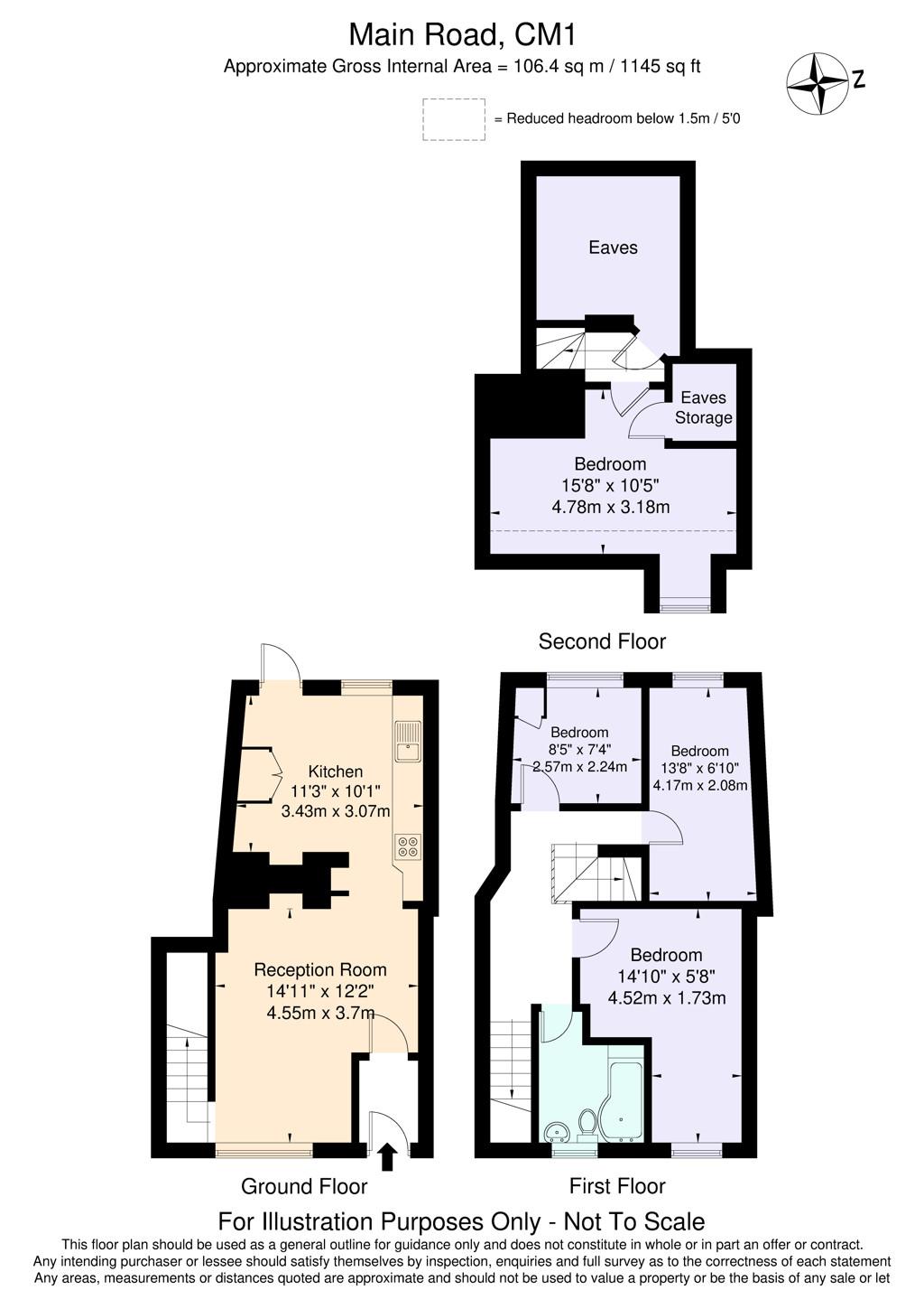 305, Main Road, CHELMSFORD floorplan