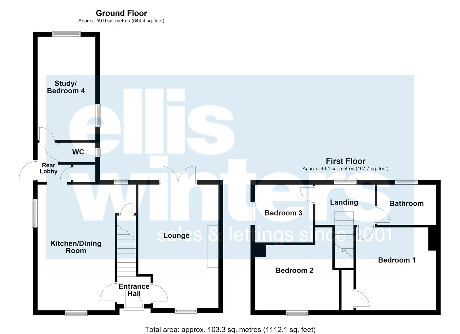 Pond Close, Pidley floorplan