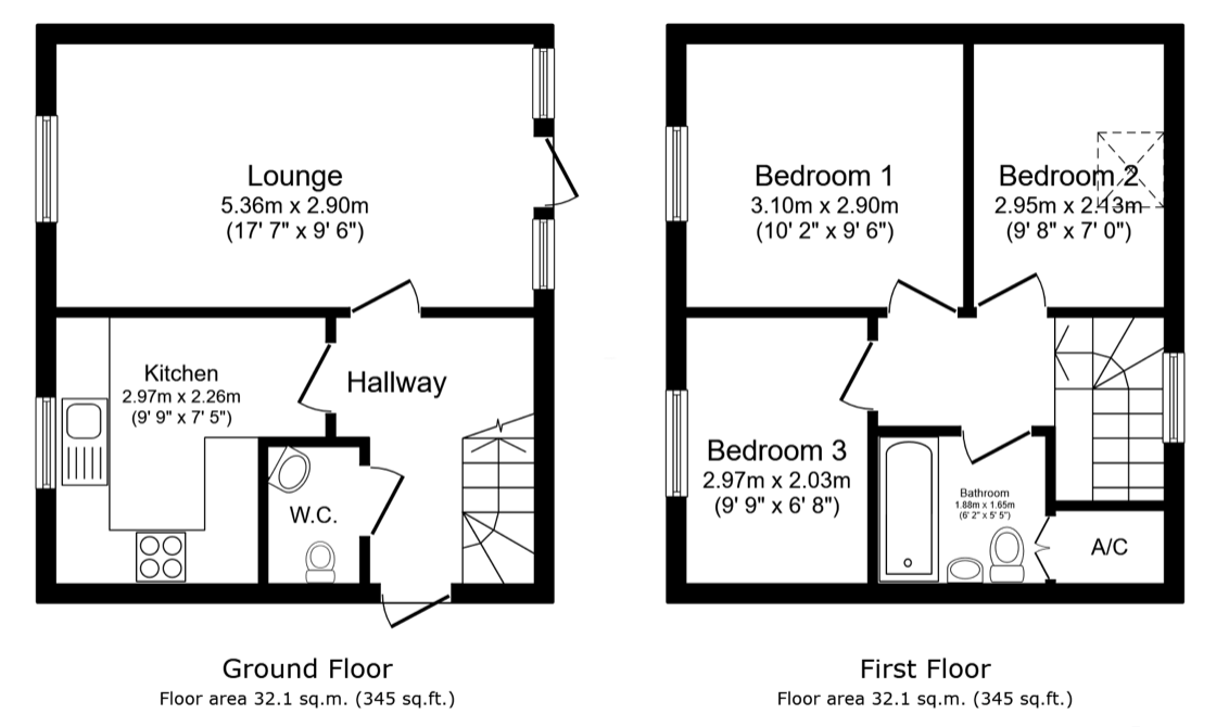 2, Baker Street, Swadlincote floorplan