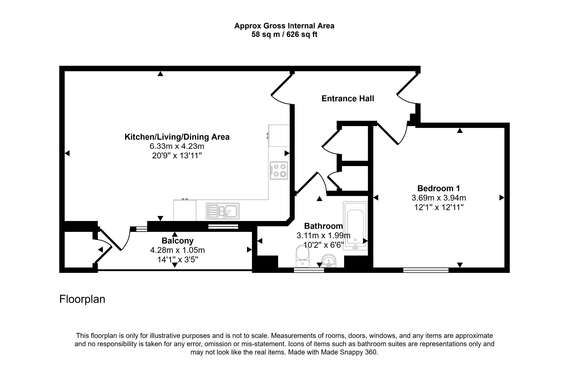 124 Greggs Wood Road, Tunbridge Wells floorplan