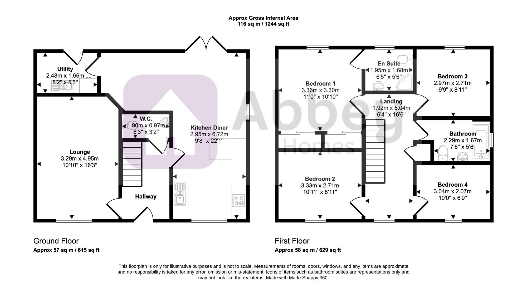 87 Henson Close, Leicester floorplan