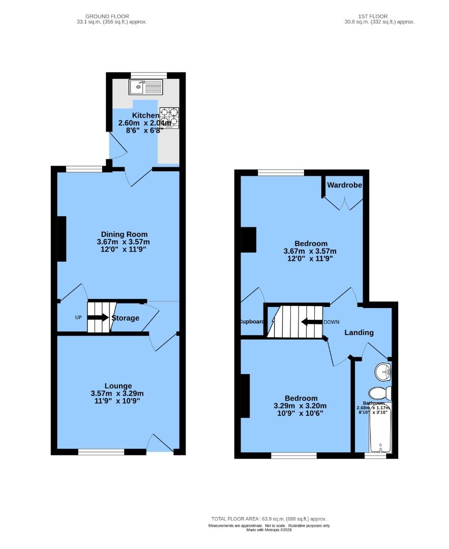 113, Barlborough Road, Chesterfield floorplan