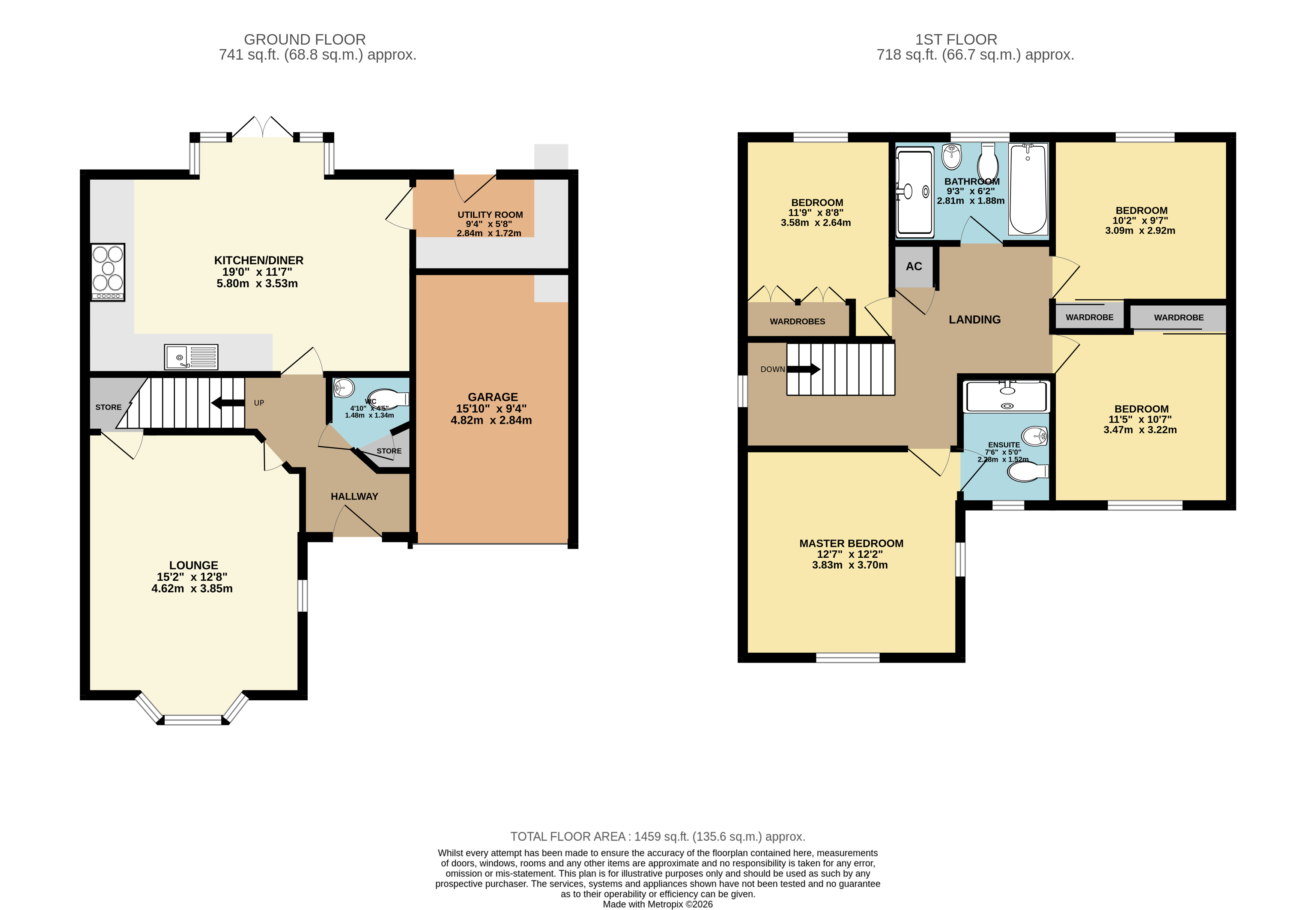 22, Clinton Avenue, Bedfordshire floorplan