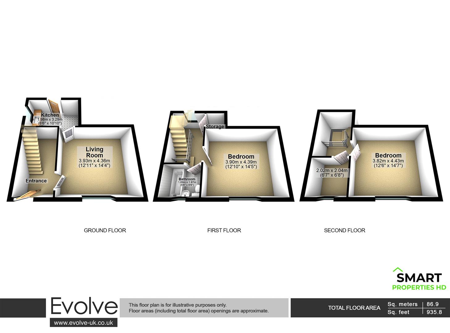 285, Bradford Road, Huddersfield floorplan