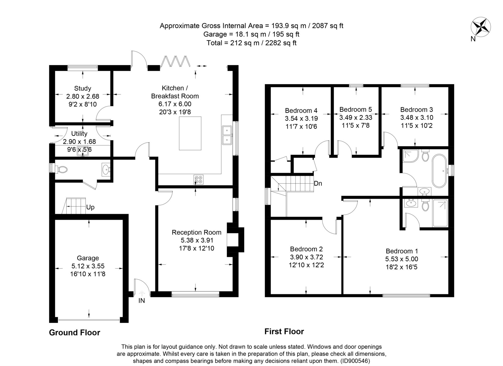 Horton Road, Leighton Buzzard LU7, 5 bedroom detached house for sale