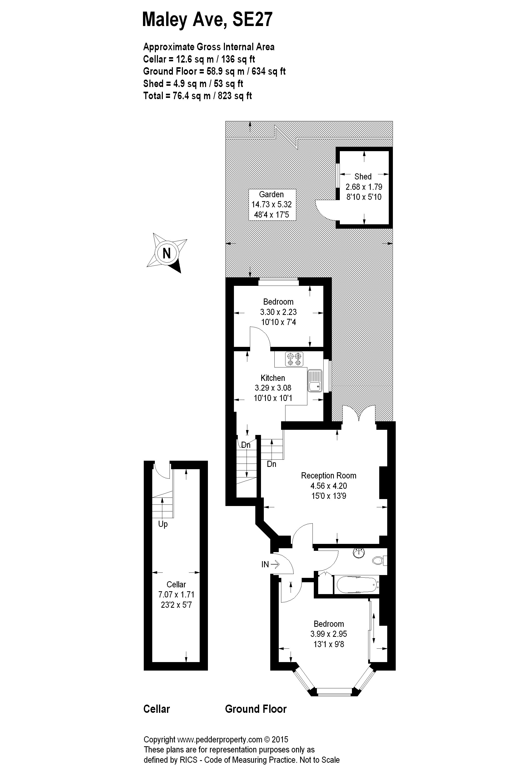 2 Bedrooms Flat for sale in Maley Avenue, London SE27