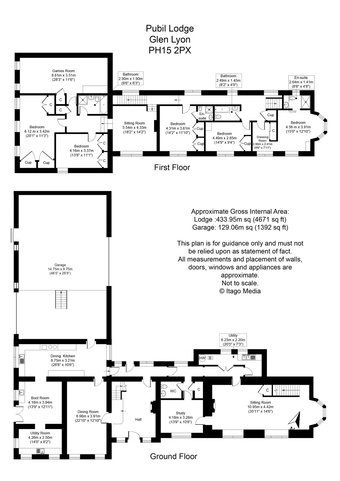 Pubil Lodge, Glenlyon, Aberfeldy, Perthshire PH15, 6 bedroom property for sale 52821909