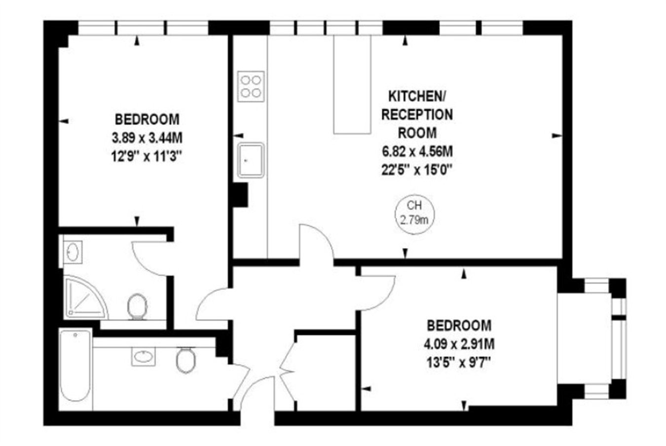 Flat 23, Venture House, STAINES-UPON-THAMES floorplan