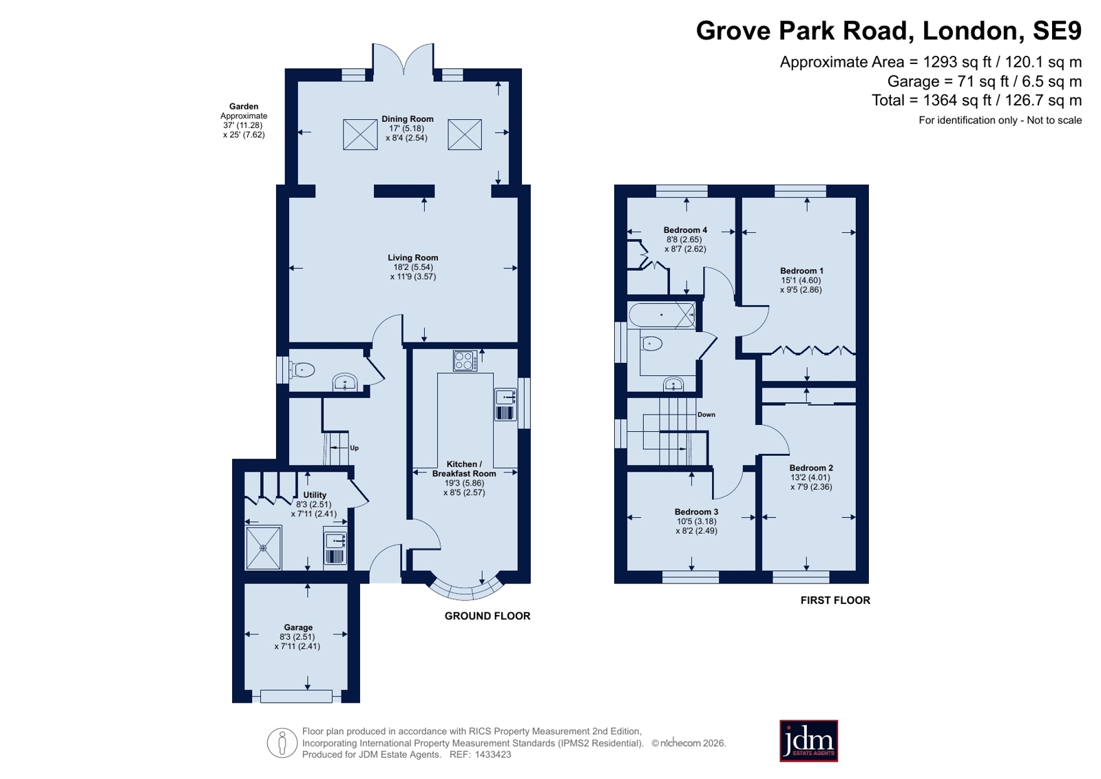48, Grove Park Road, London floorplan
