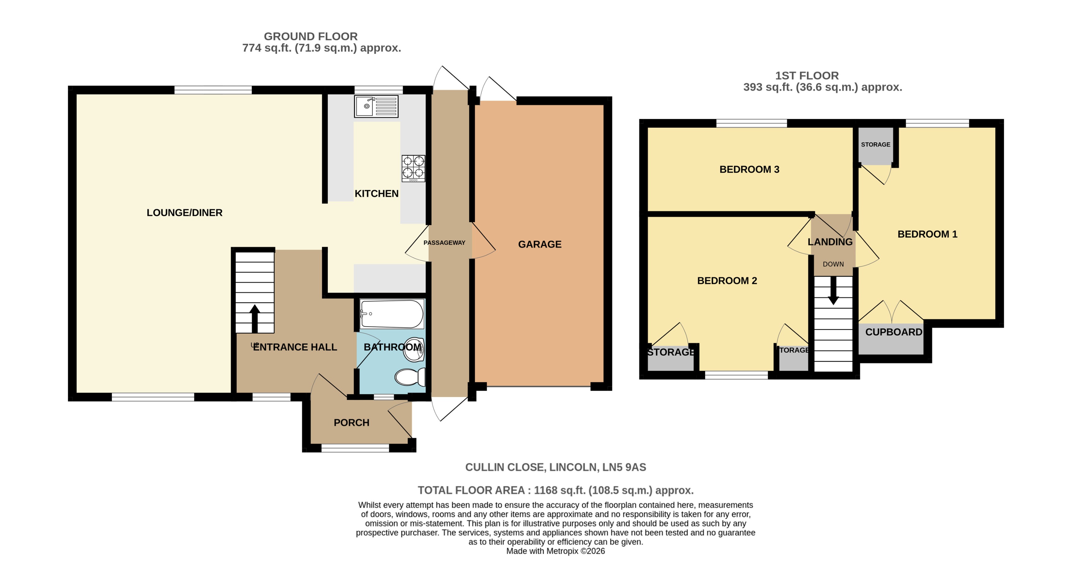 2, Cullin Close, Lincoln floorplan