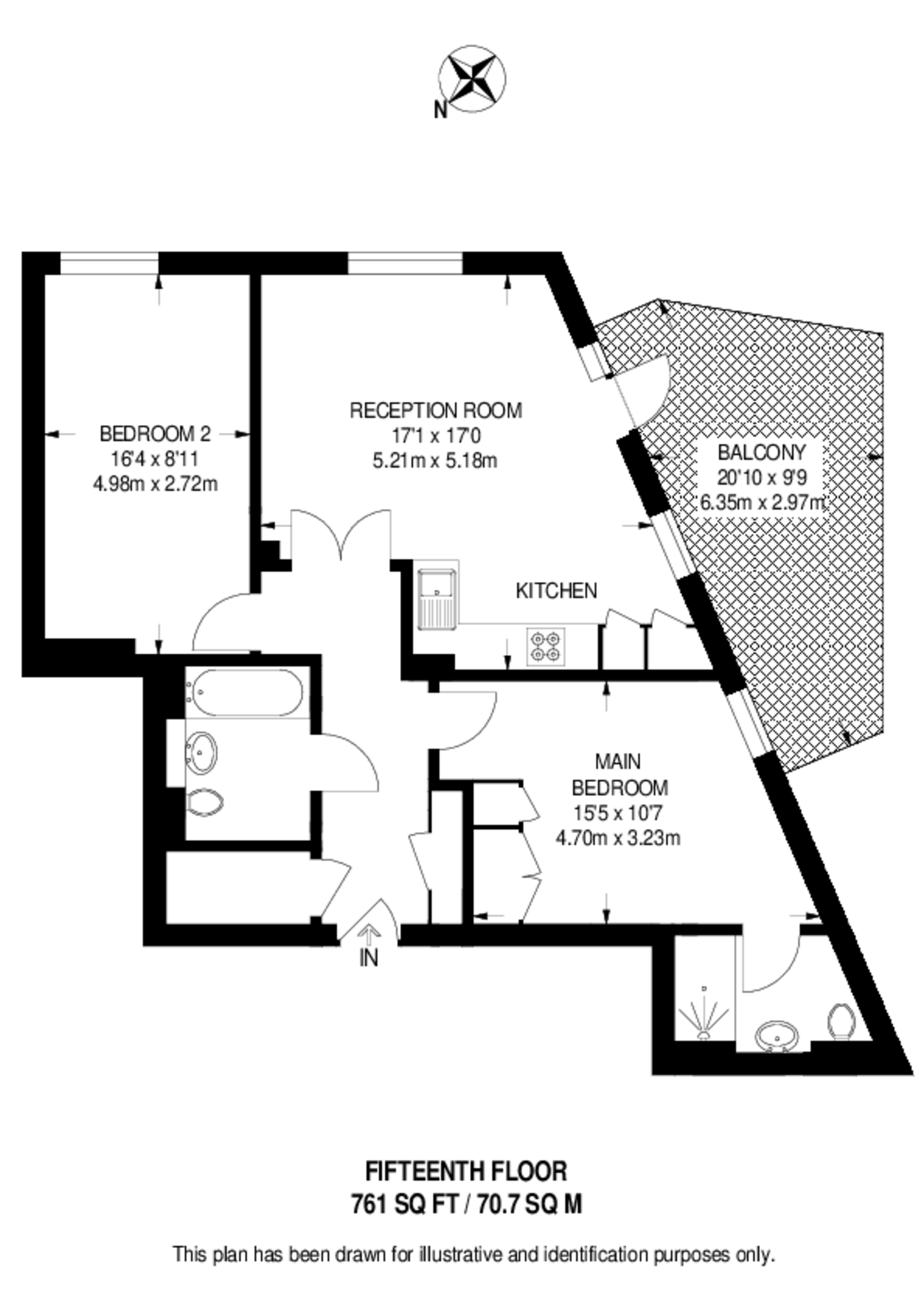 Duncombe House, Victory Parade, Woolwich floorplan