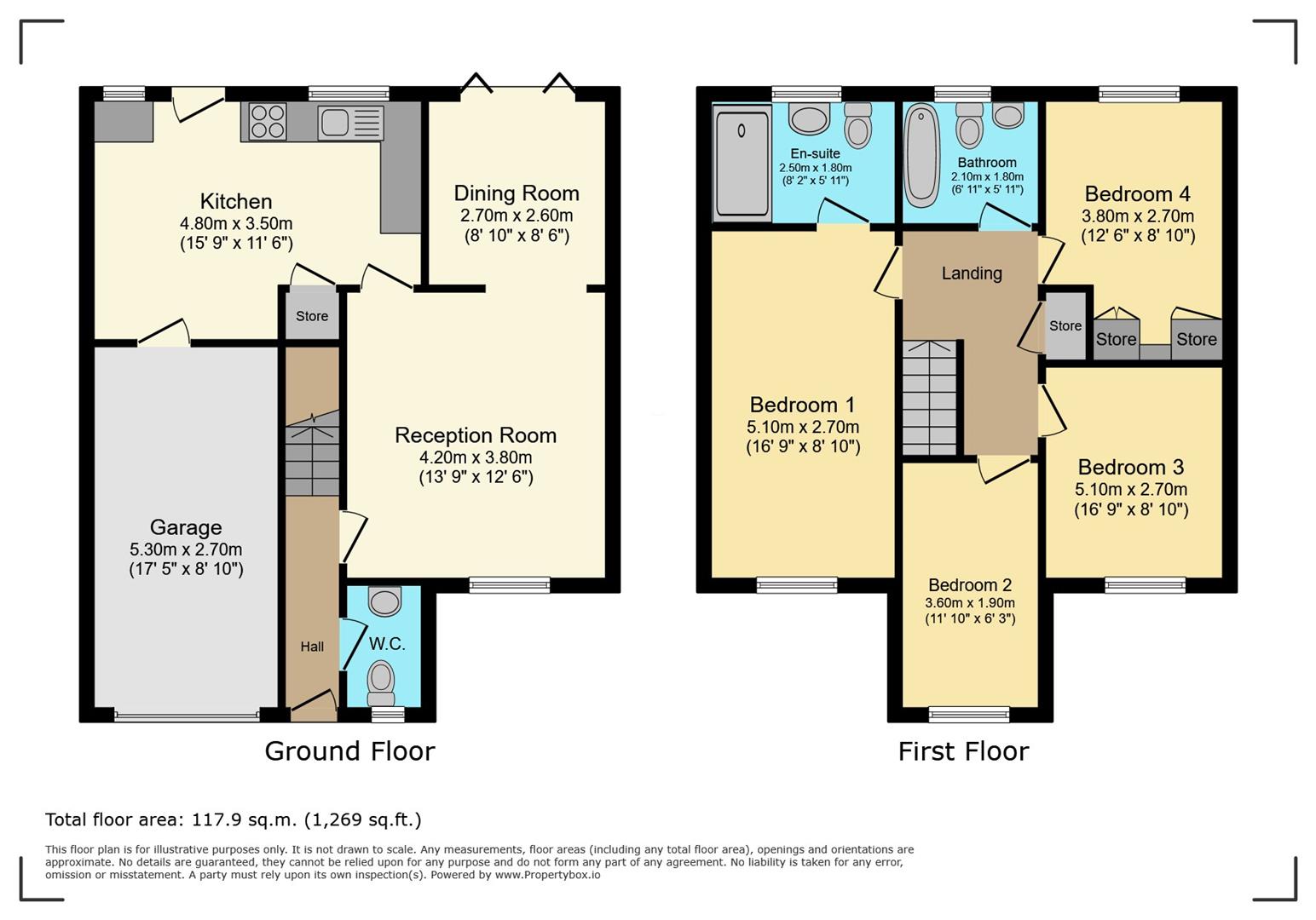 20, Thistle Close, Barry floorplan