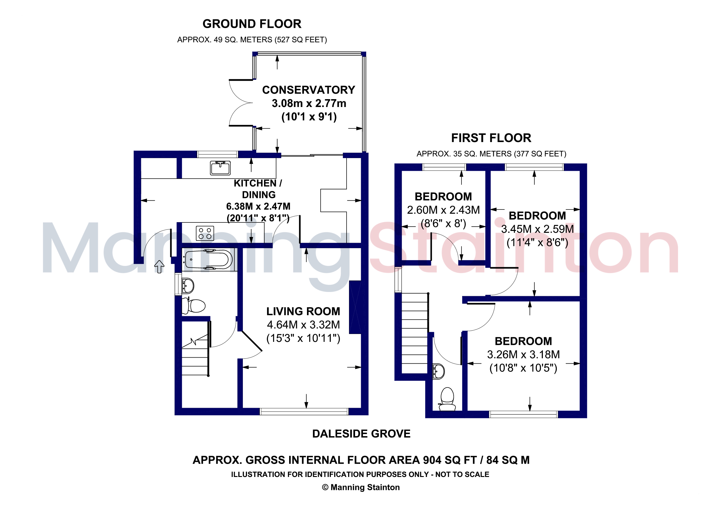 45, Daleside Grove, West Yorkshire floorplan